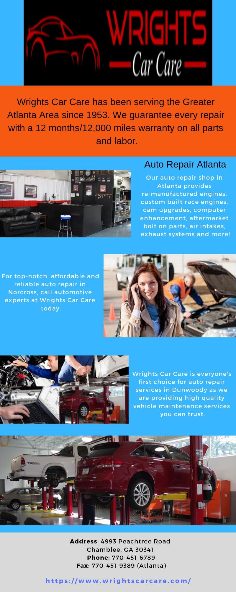 Auto Repair Atlanta Wrights Car Care u/wrightscarcare