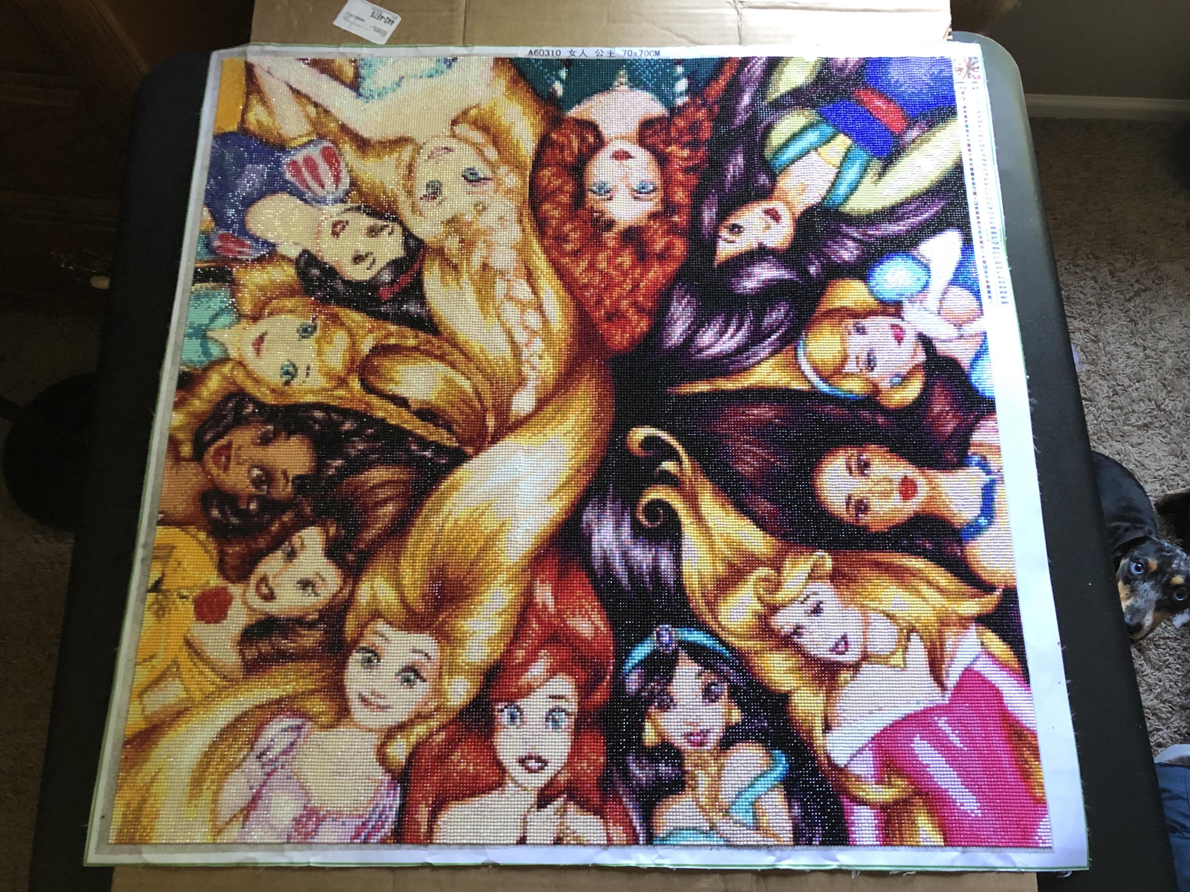 Finally Finished My Disney Princesses After A Little Over A Month Diamondpainting