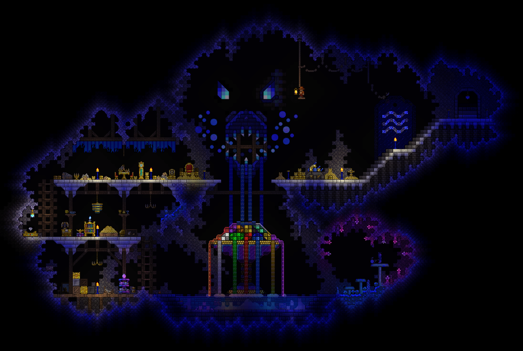 Gemstone Fountain. r/Terraria