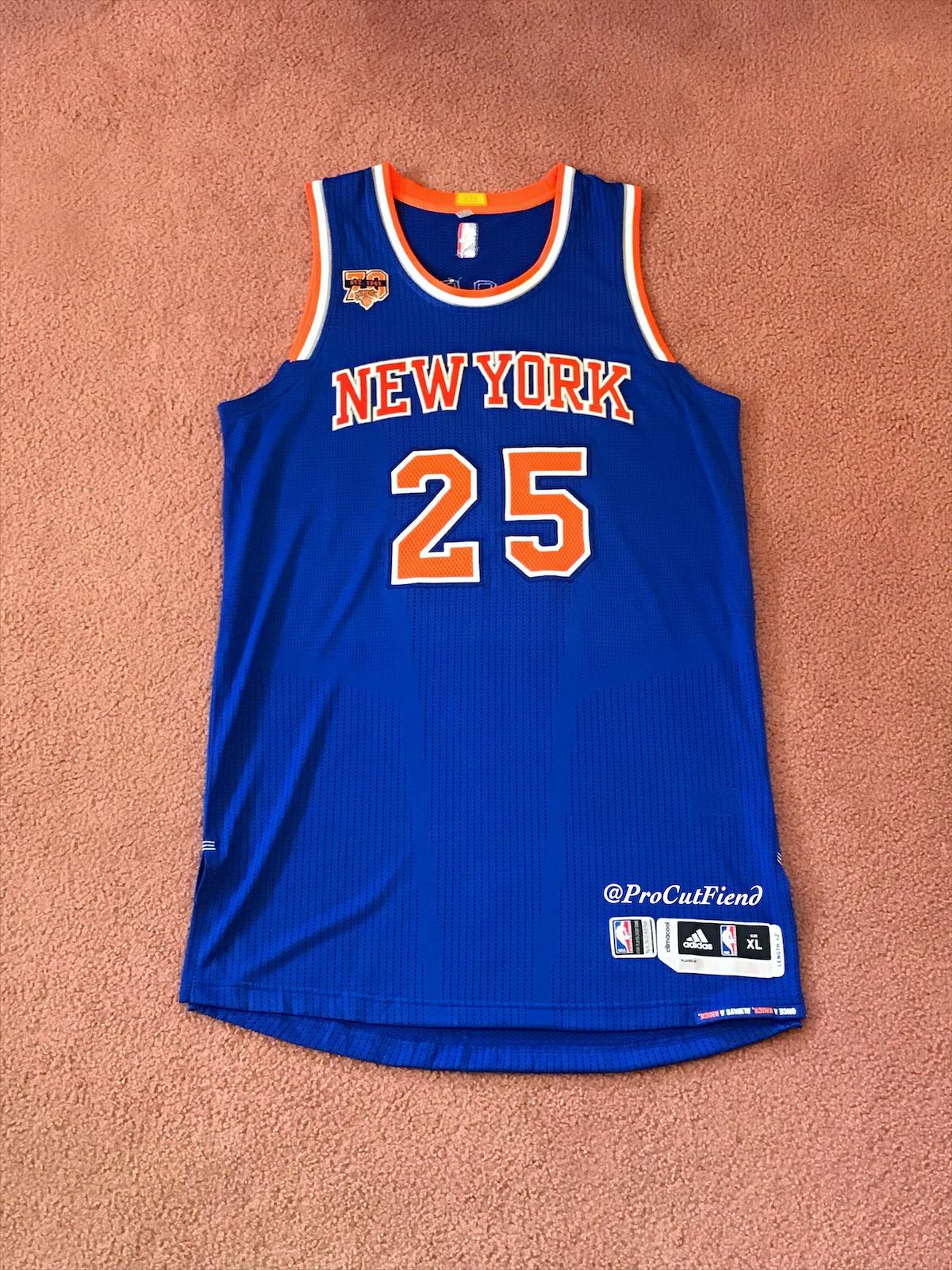 Derrick Rose 201617 New York Knicks Game Issued Road Jersey r