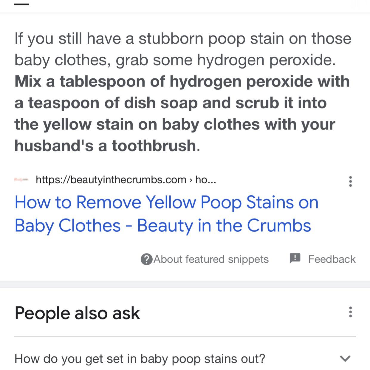 How to remove poop stain. r/funny