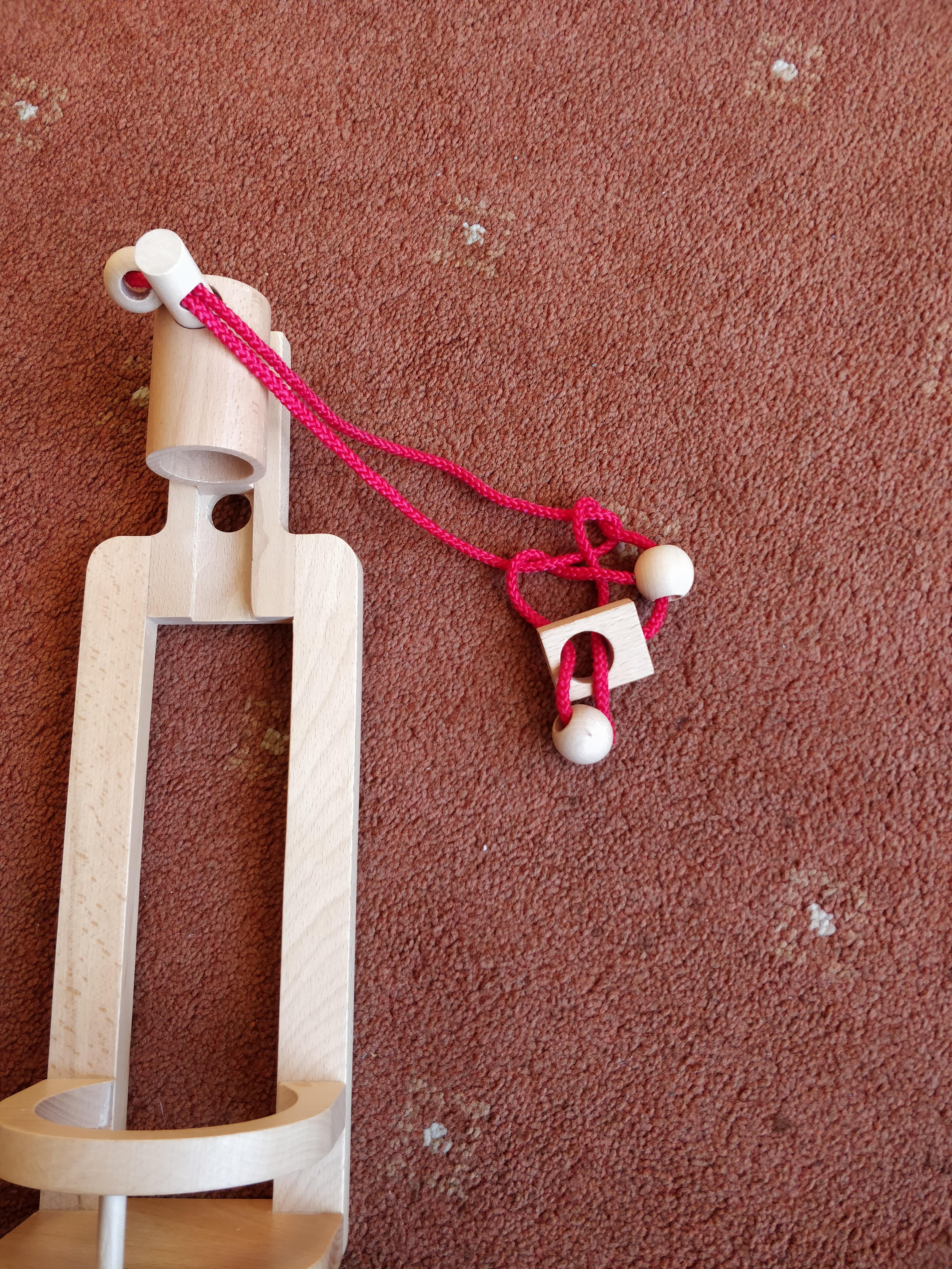 How can I fox this wine bottle puzzle rope? ropes