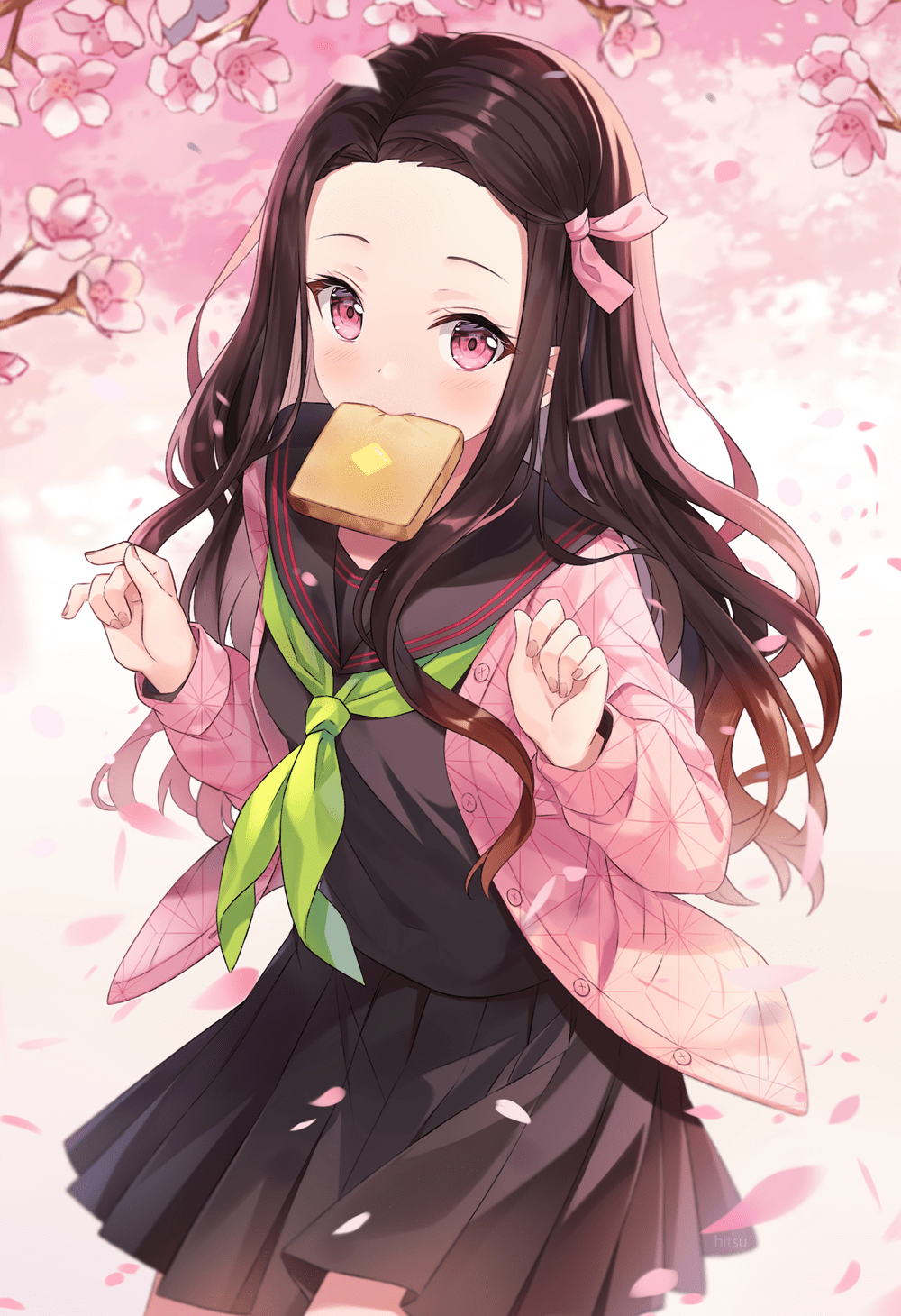 Nezuko's Bread BackgroundNezuko
