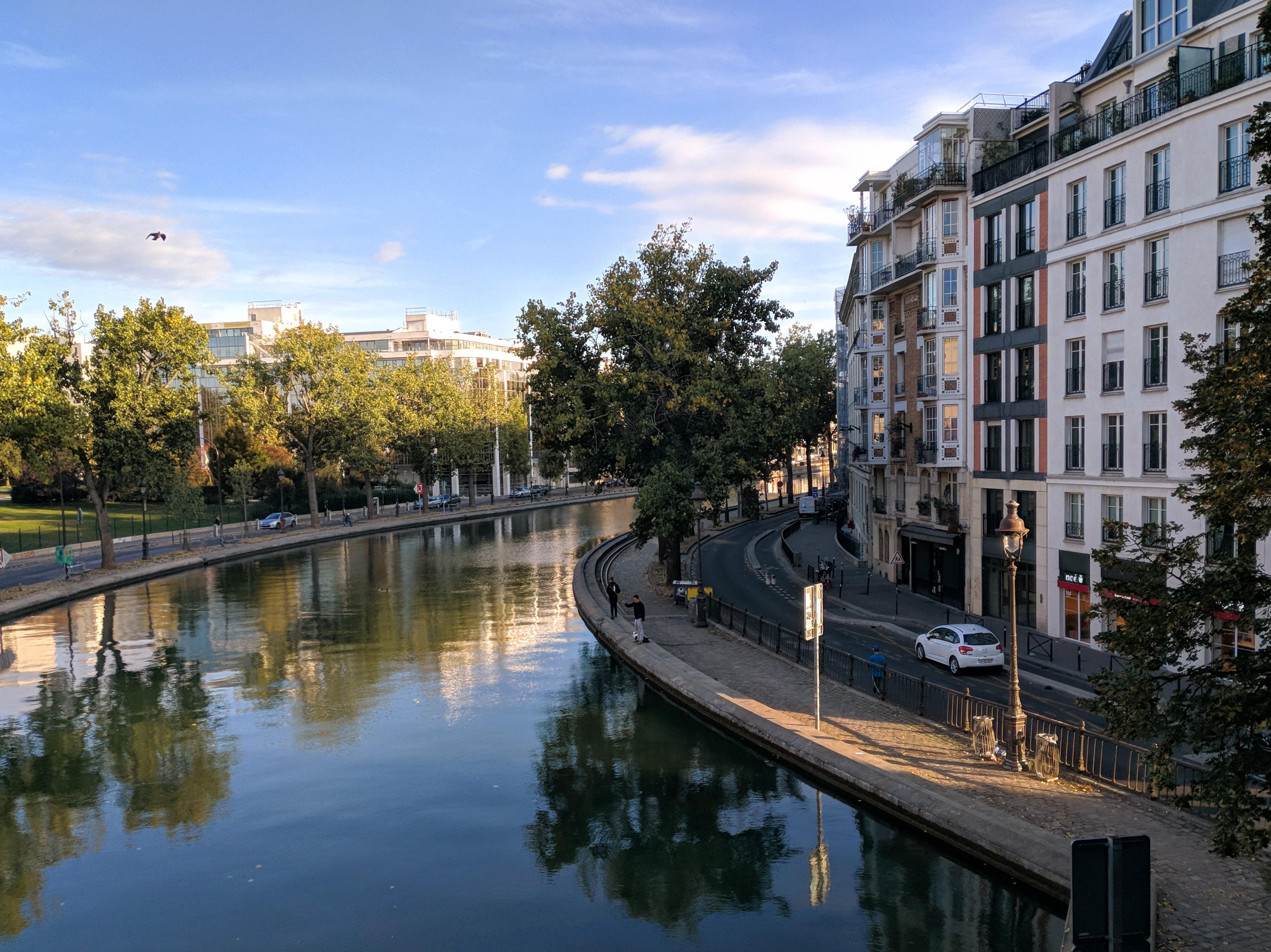 Canal SaintMartin, 10th Arrondissement, Paris. A peaceful place away