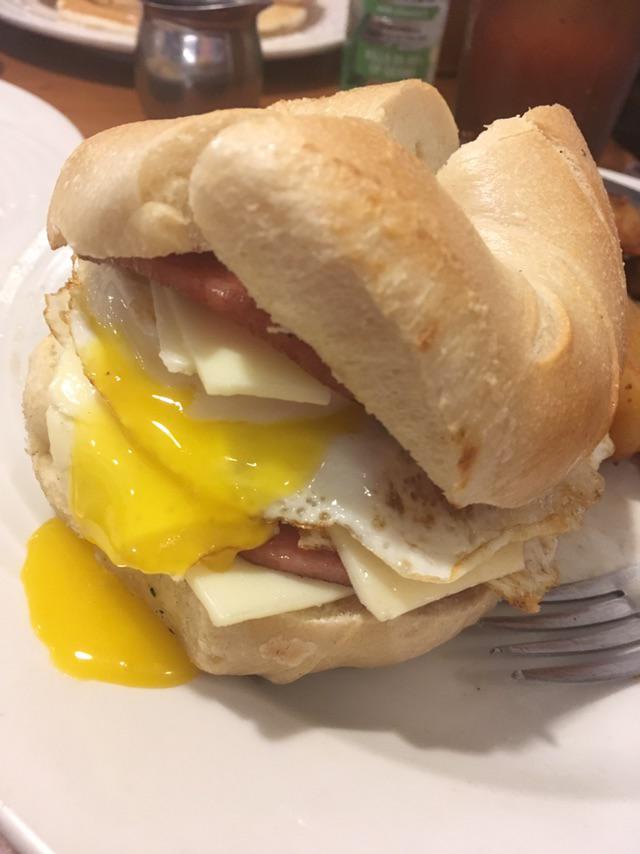 Got a pork roll egg & cheese for the first time after seeing all 3