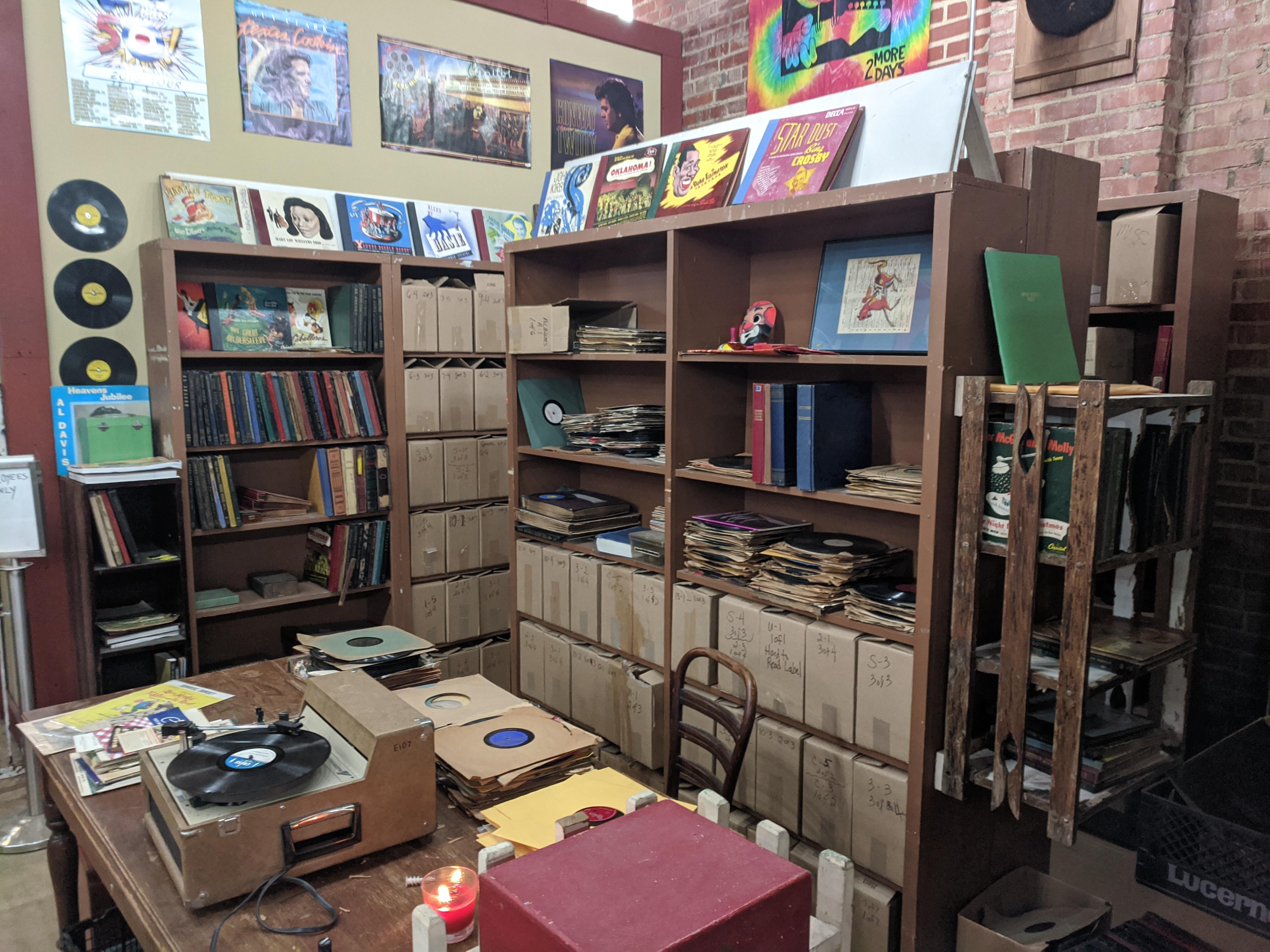 The 78 rpm corner at my favorite record shop is either a dream or a