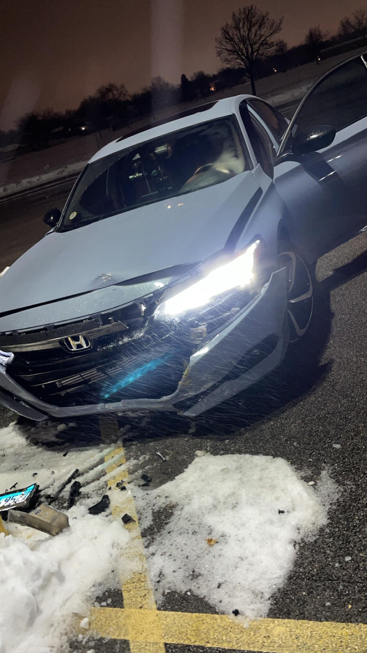 2022 accord sport 2.0T. Hit a pole. wheel airbag went off and car won’t