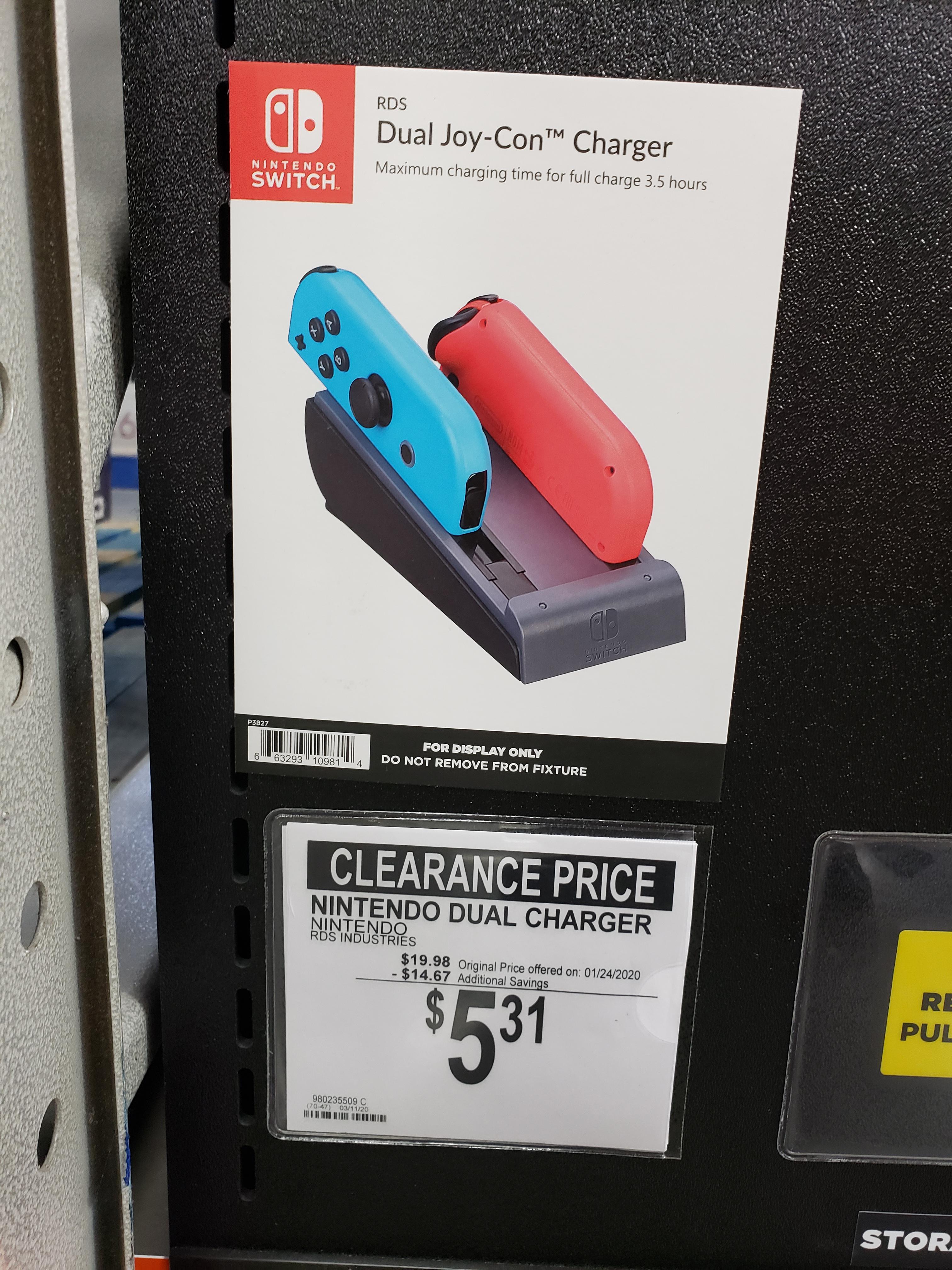 5 Dual JoyCon charger, Sam's Club (YMMV) r/NintendoSwitchDeals