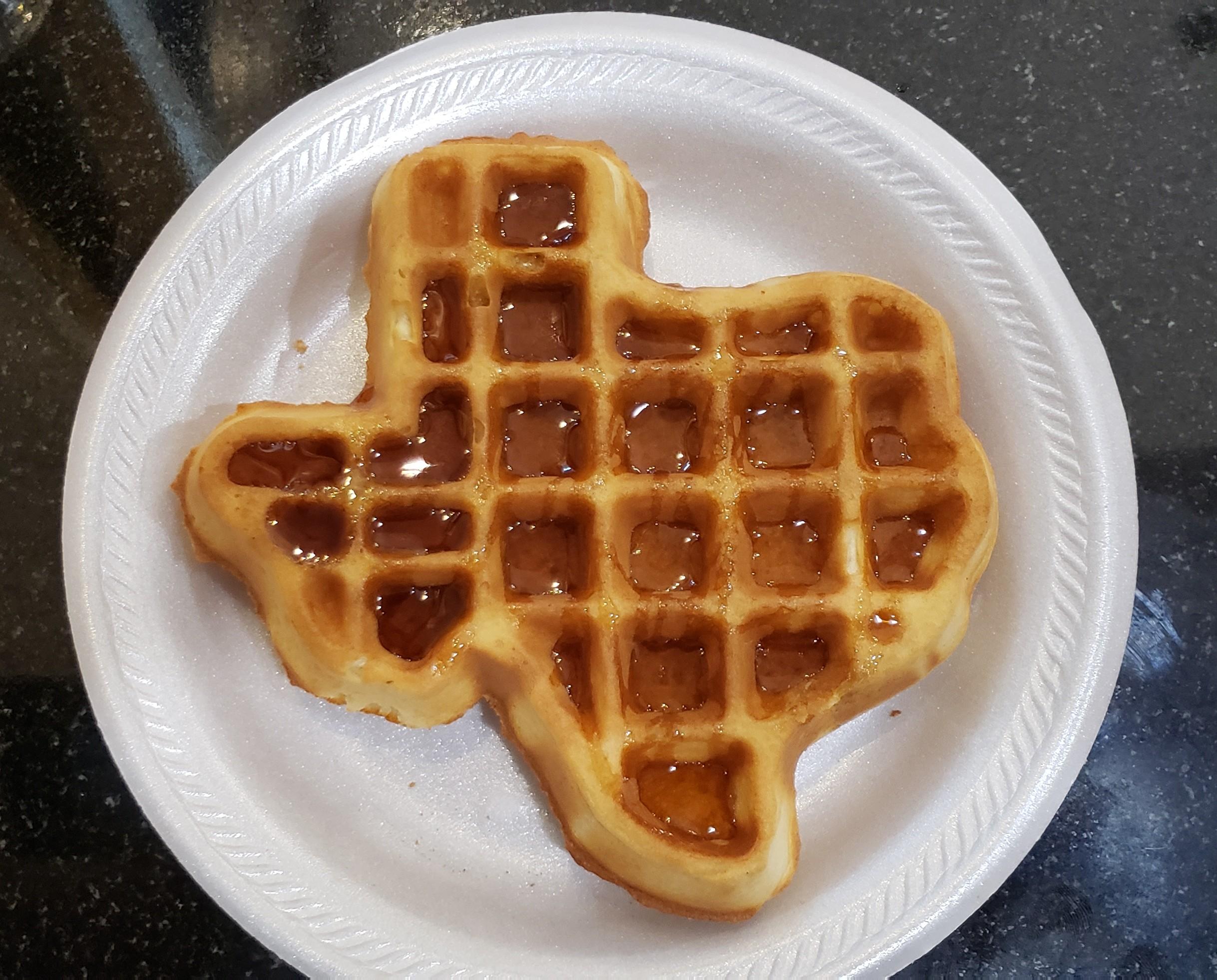 [I ate] A Texas shaped waffle. r/food