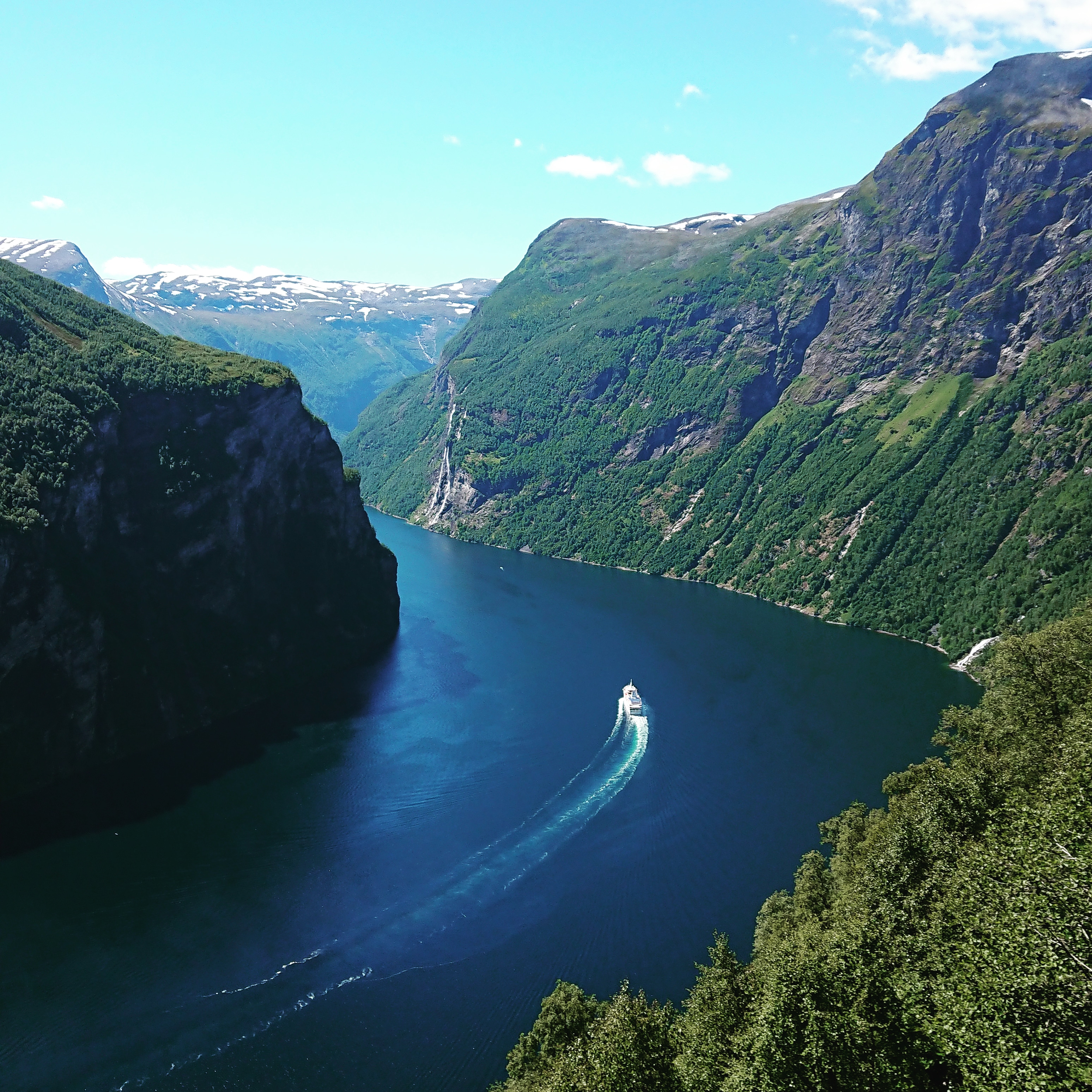 A picture I took last summer in Geirangerfjord, Norway. Possibly the