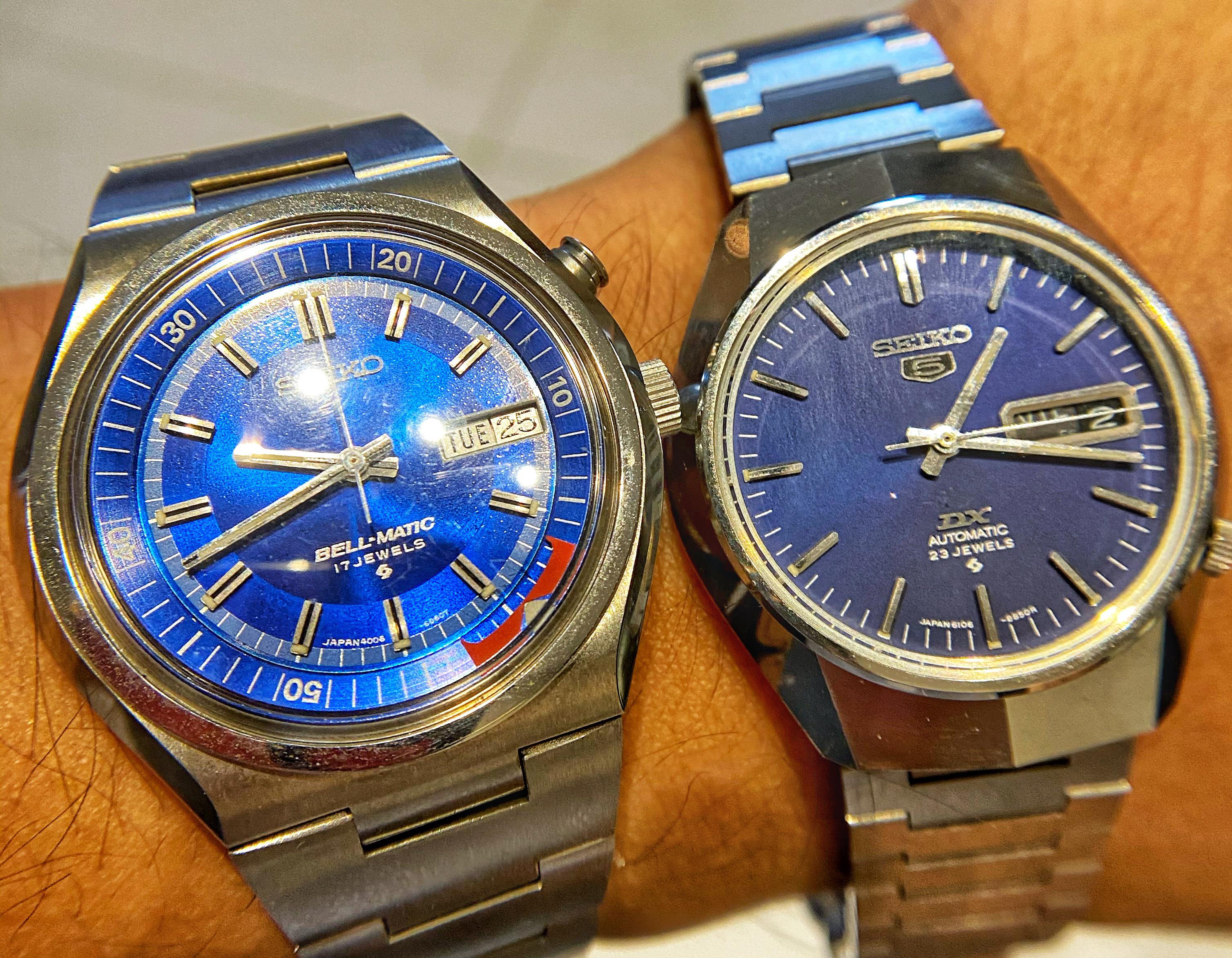 [SEIKO] Bellmatic vs SEIKO 5 btw the bellmatic reminds me of Superman