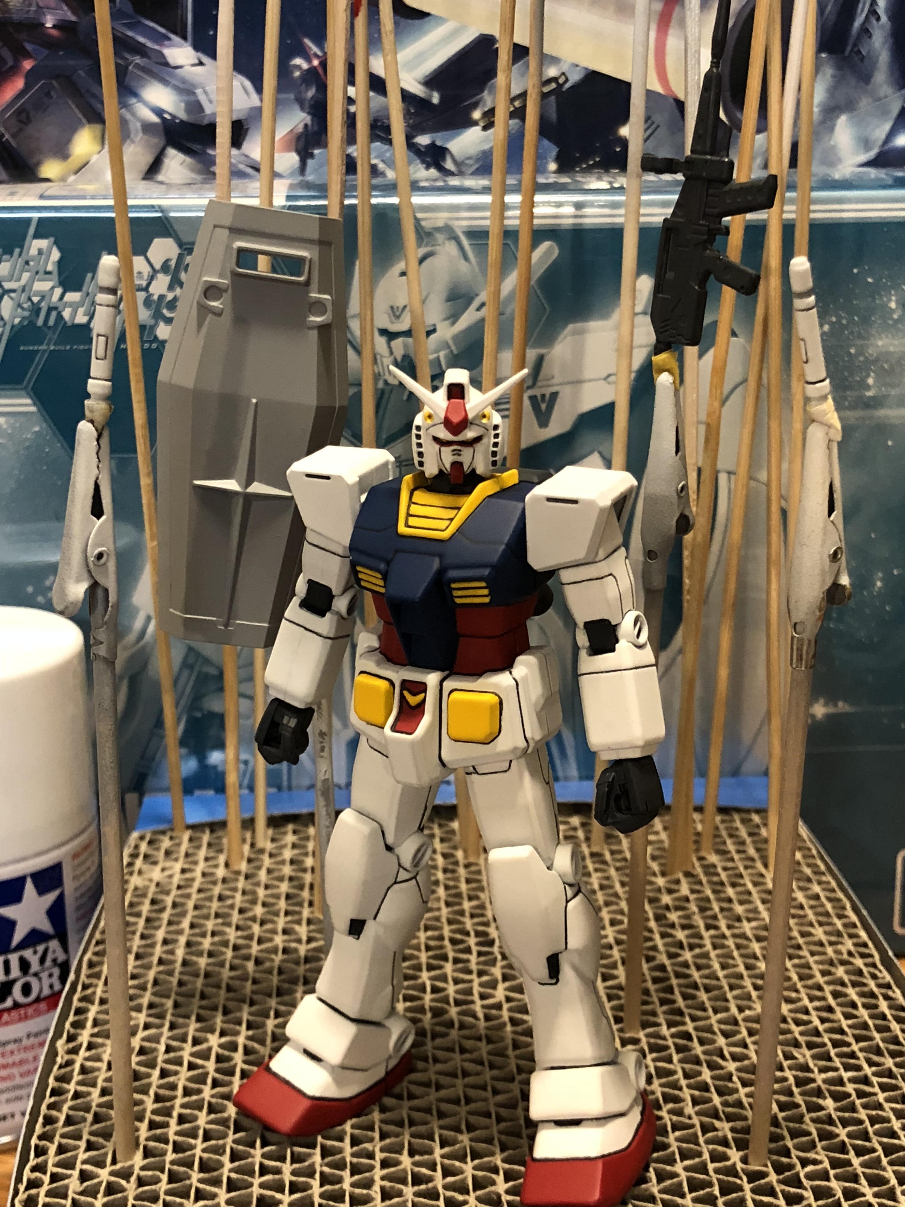 Weapons coming buddy!!! (FG RX782, Tamiya spray paint for white