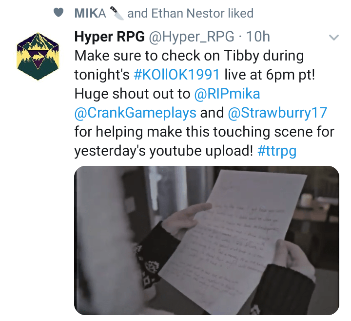 I just wanna show my appreciation for all the hard work that goes into