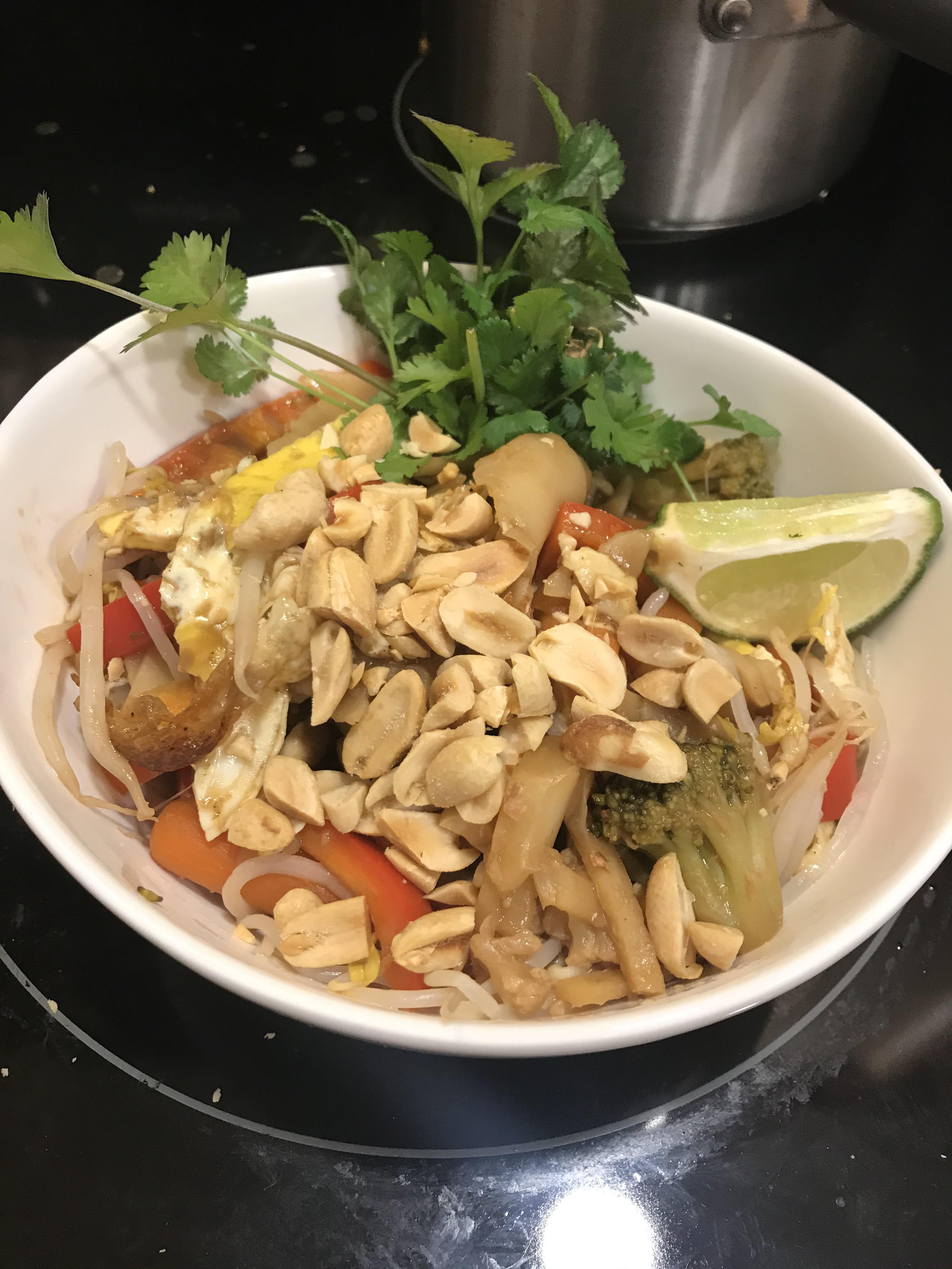 Homemade Pad Thai...heat level BHUT... r/spicy