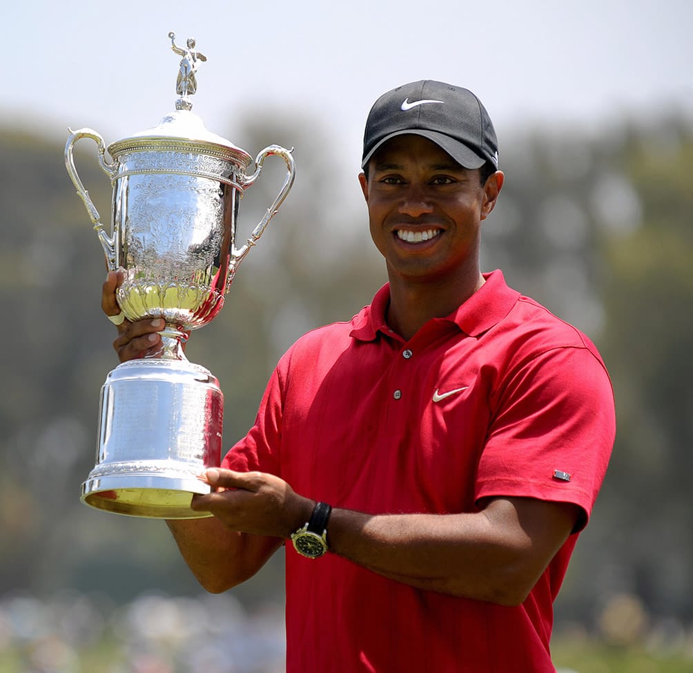 This is Tiger Woods. He's won 79 PGA Tour events along with 14 Major