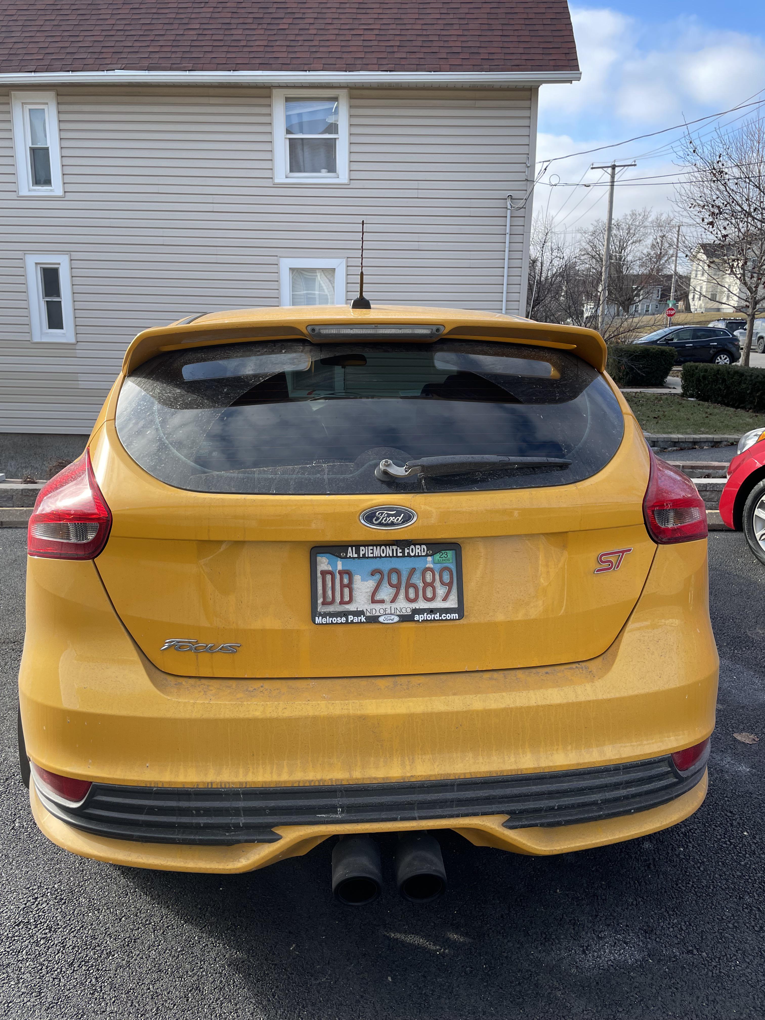 of all the cars i’ve owned, the back of the st is the hardest to keep