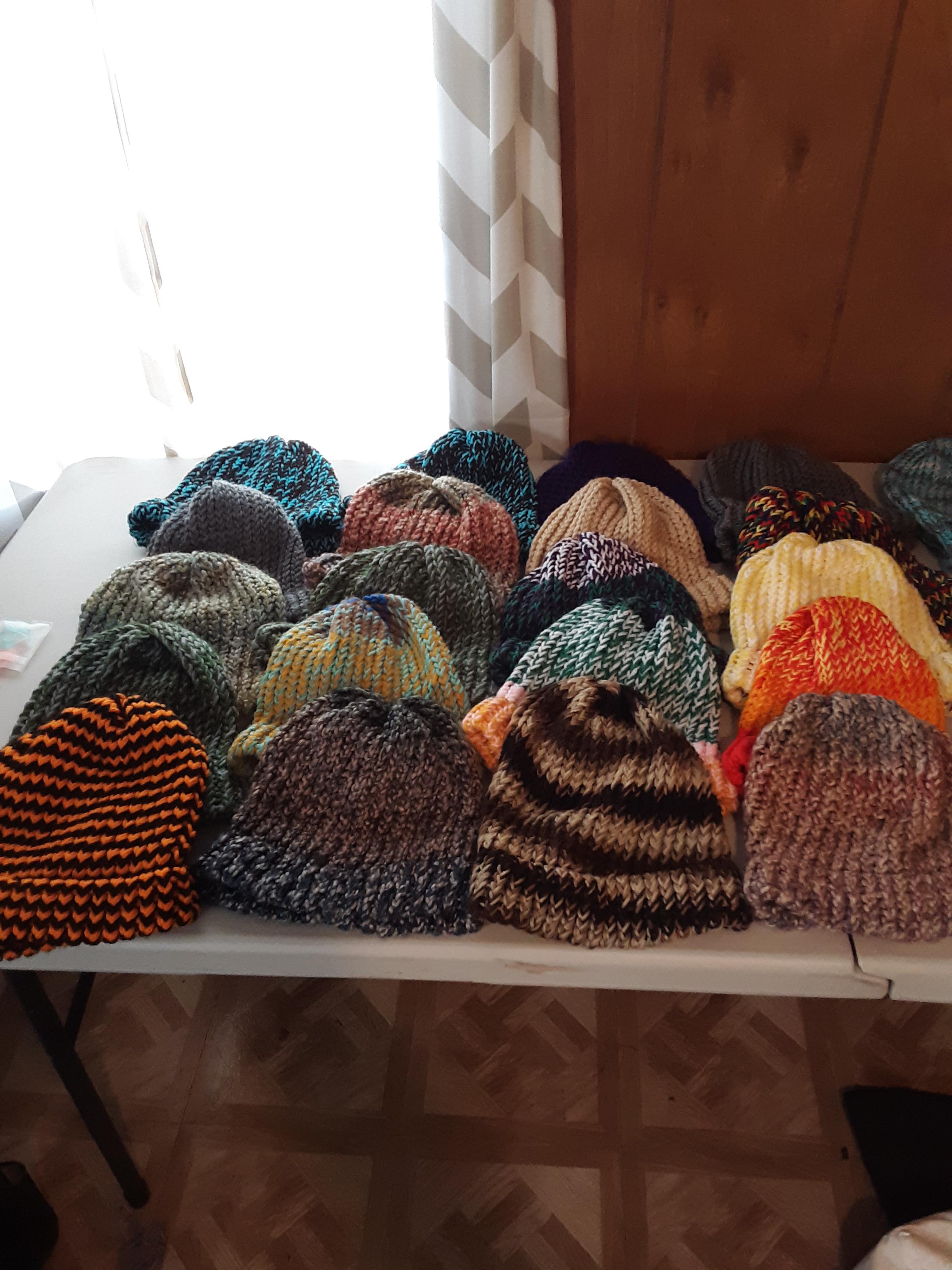 Hats are ready to be delivered to the VA! LoomKnitting