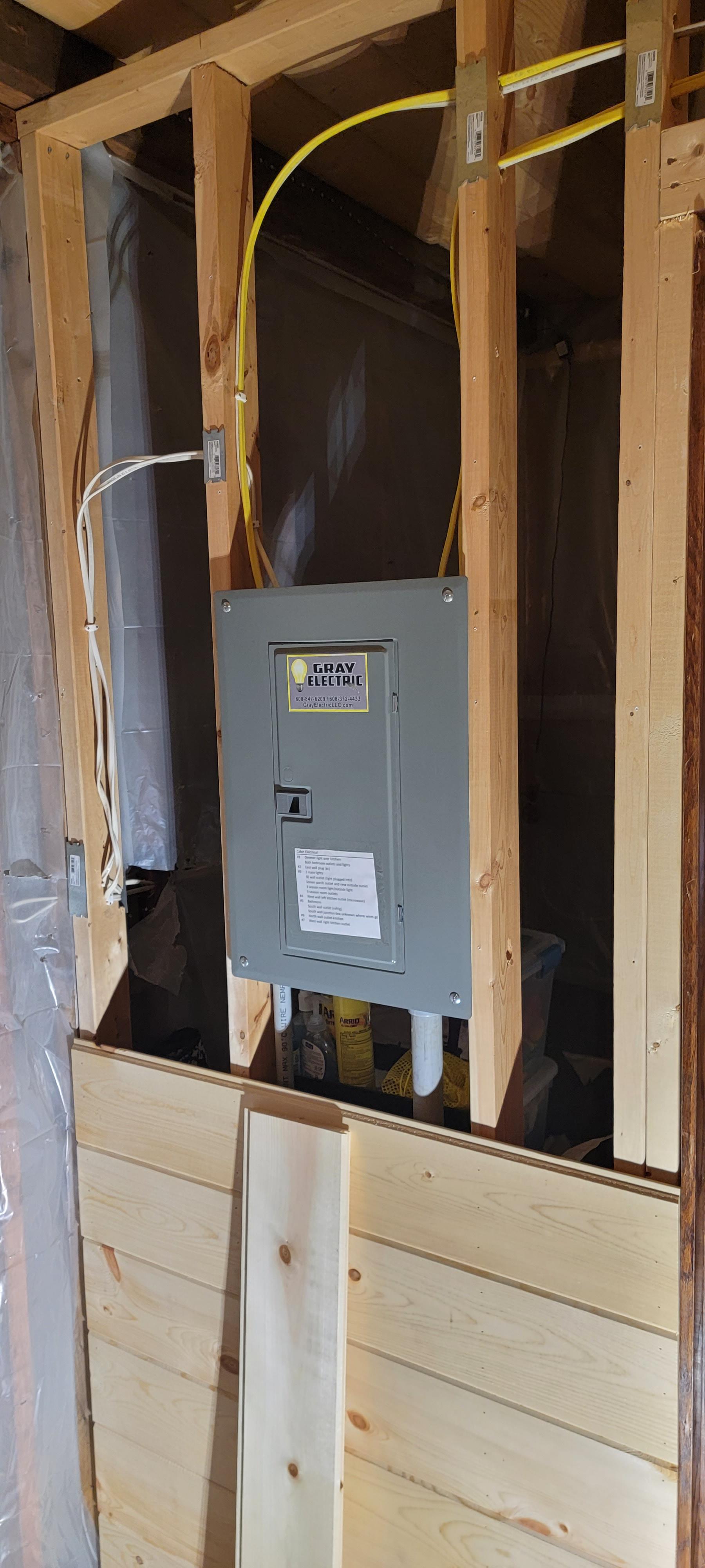 Is it safe for me to remove the breaker box cover to finish my cars