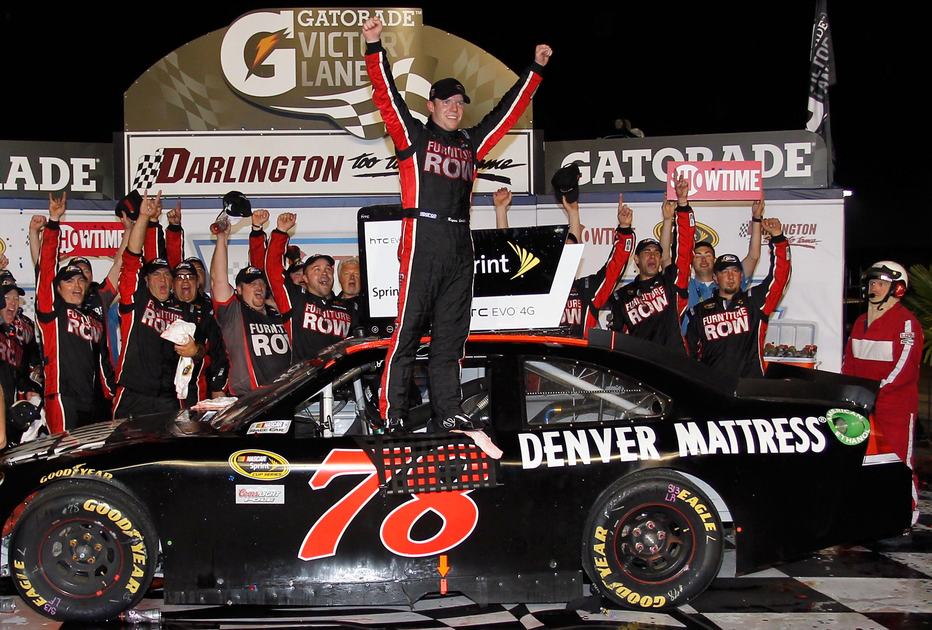 OTDIH In 2011, Regan Smith leads 11 laps to win the Showtime Southern 500 at Darlington Raceway