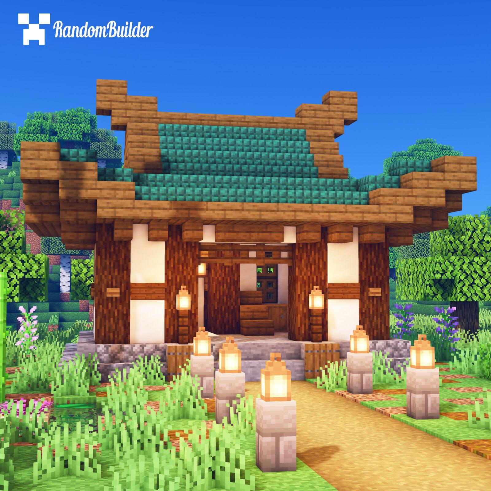 I built a Japanese Styles House! r/Minecraft