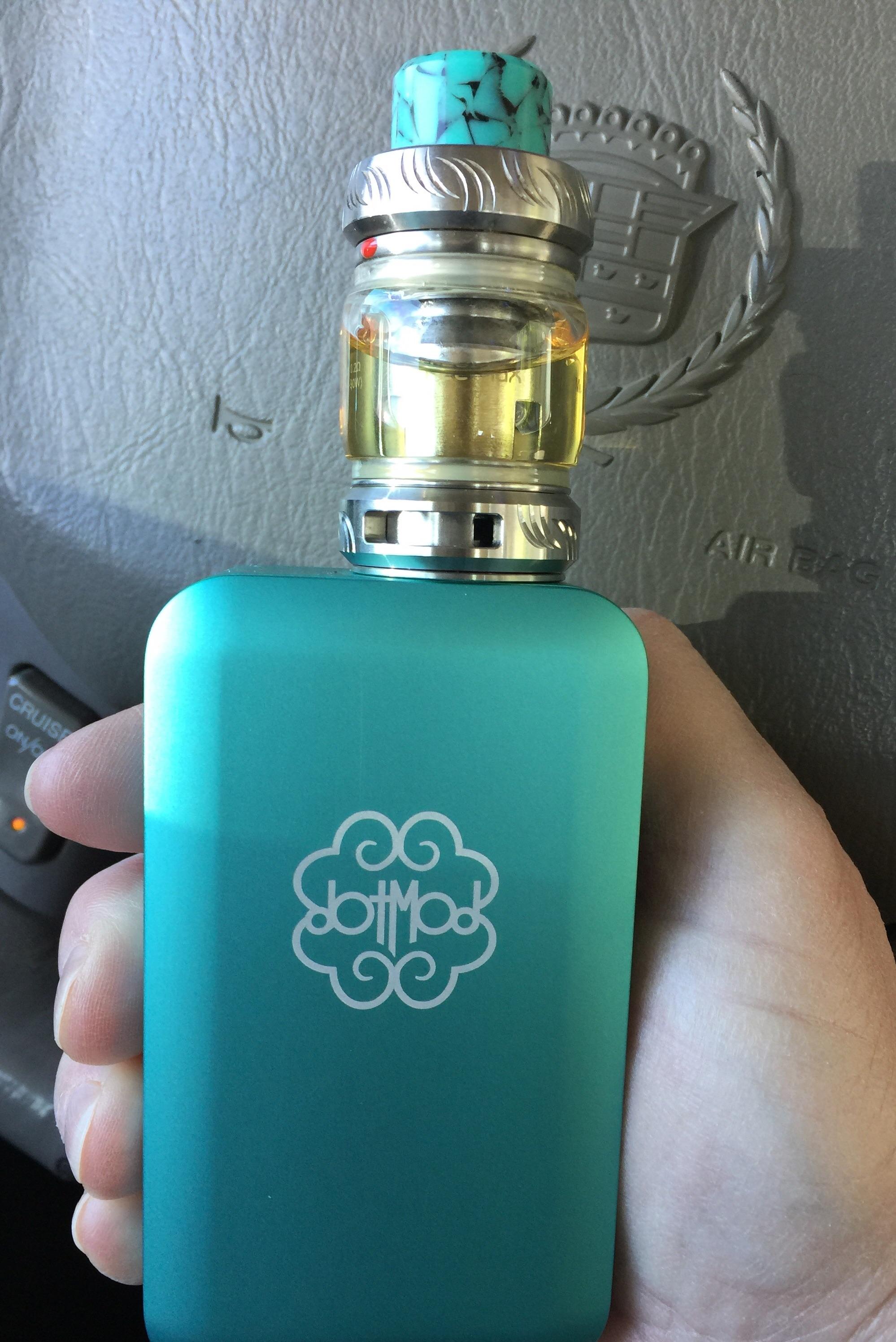 Finally landed the Tiffany Blue Dotmod. Drip tip by Half Moon Mods. Perfect match! r/Vaping