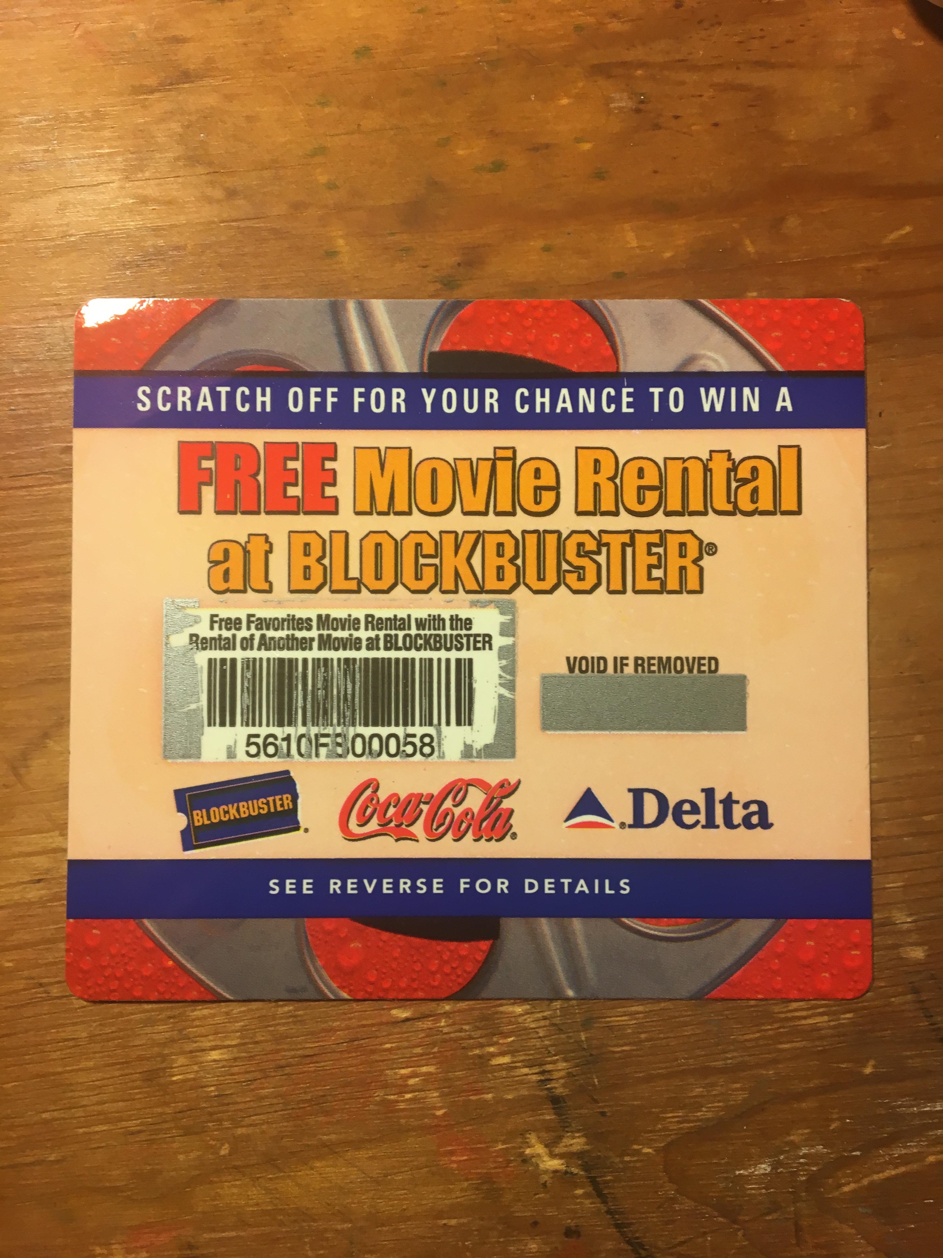 Found this Blockbuster coupon in an old book of mine r/mildlyinteresting