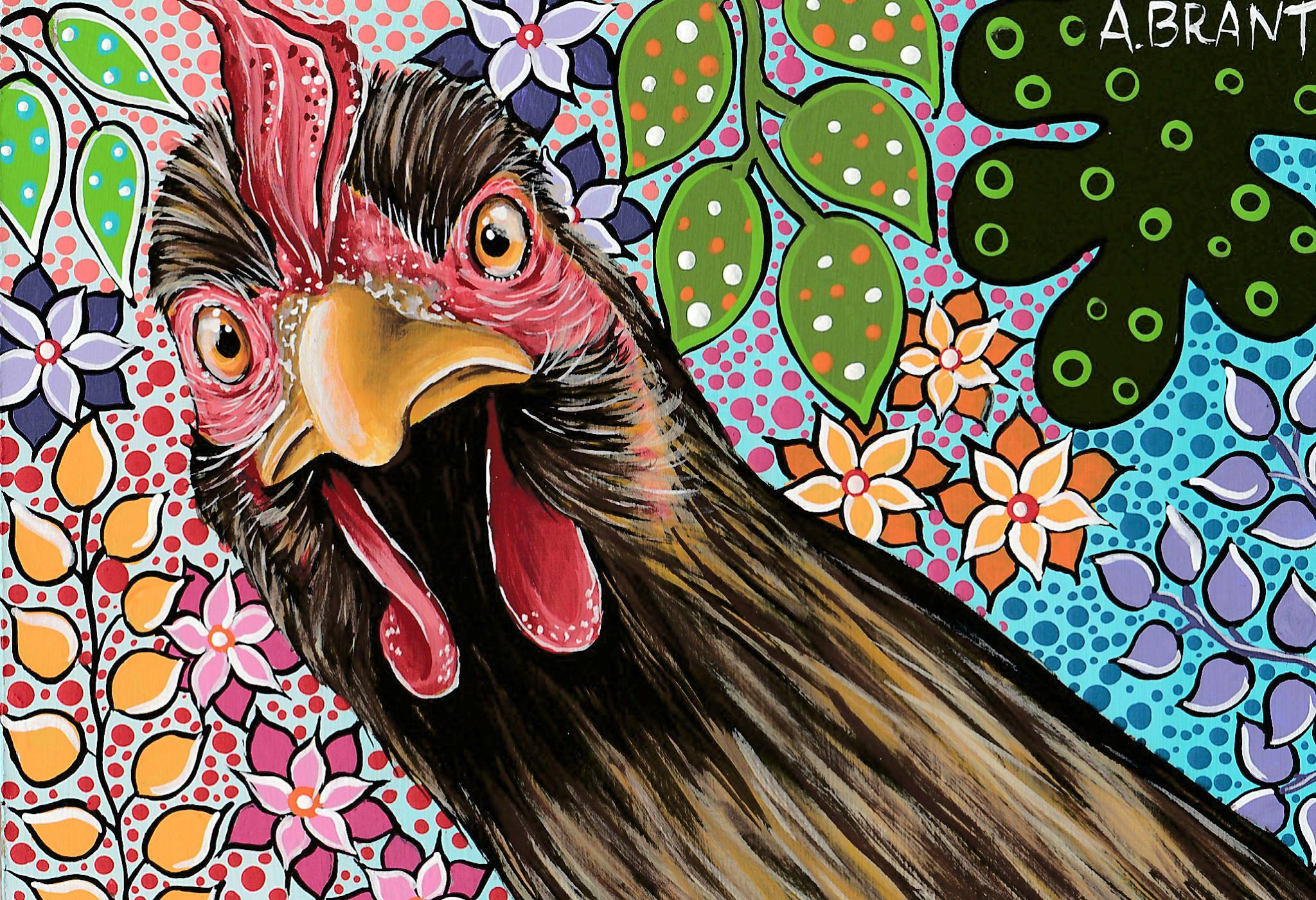 Hi There everyone. I paint Funky Chickens r/chickens