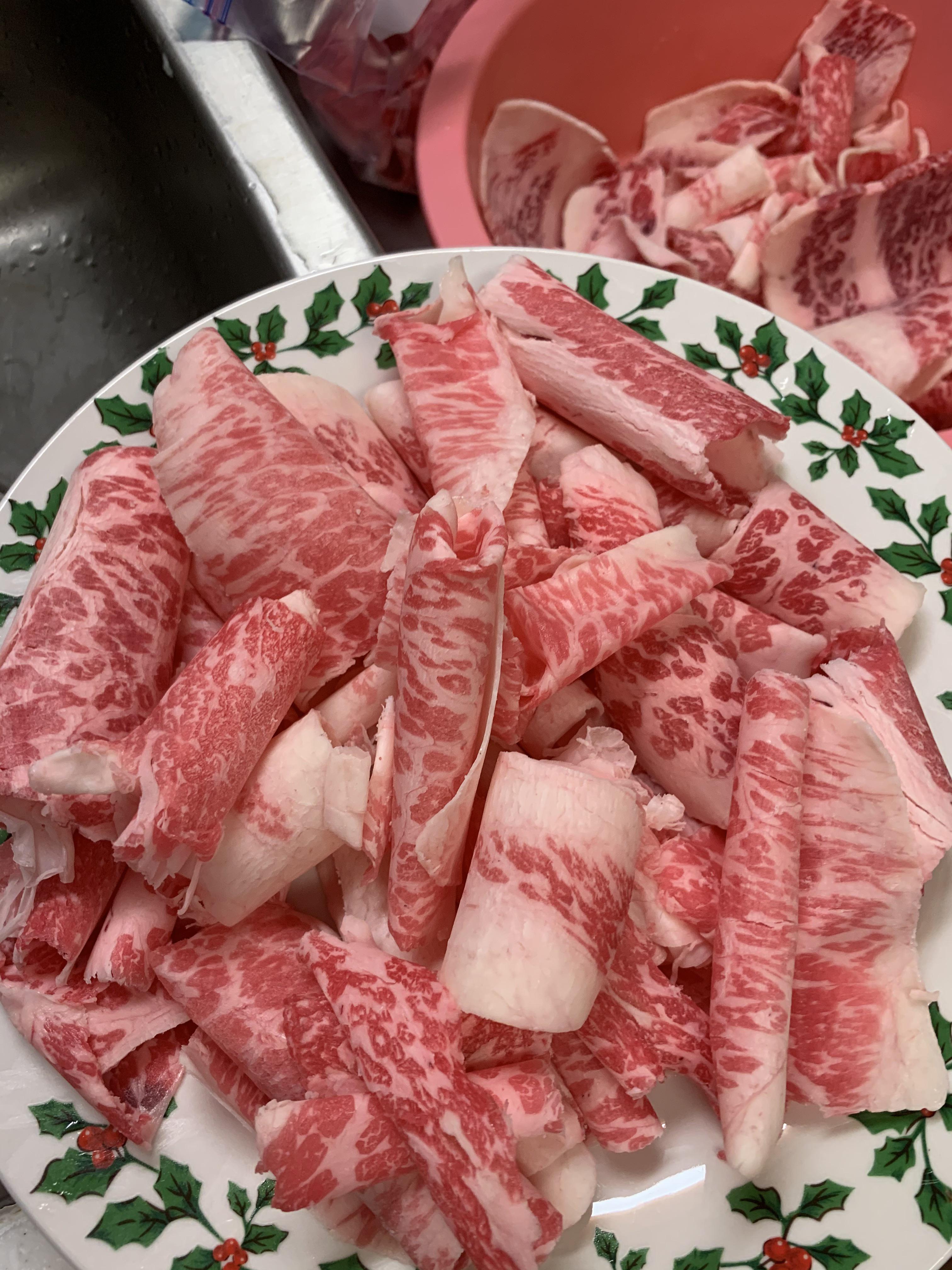 Bought a meat slicer and sliced from Brisket for BBQ. Needless to say