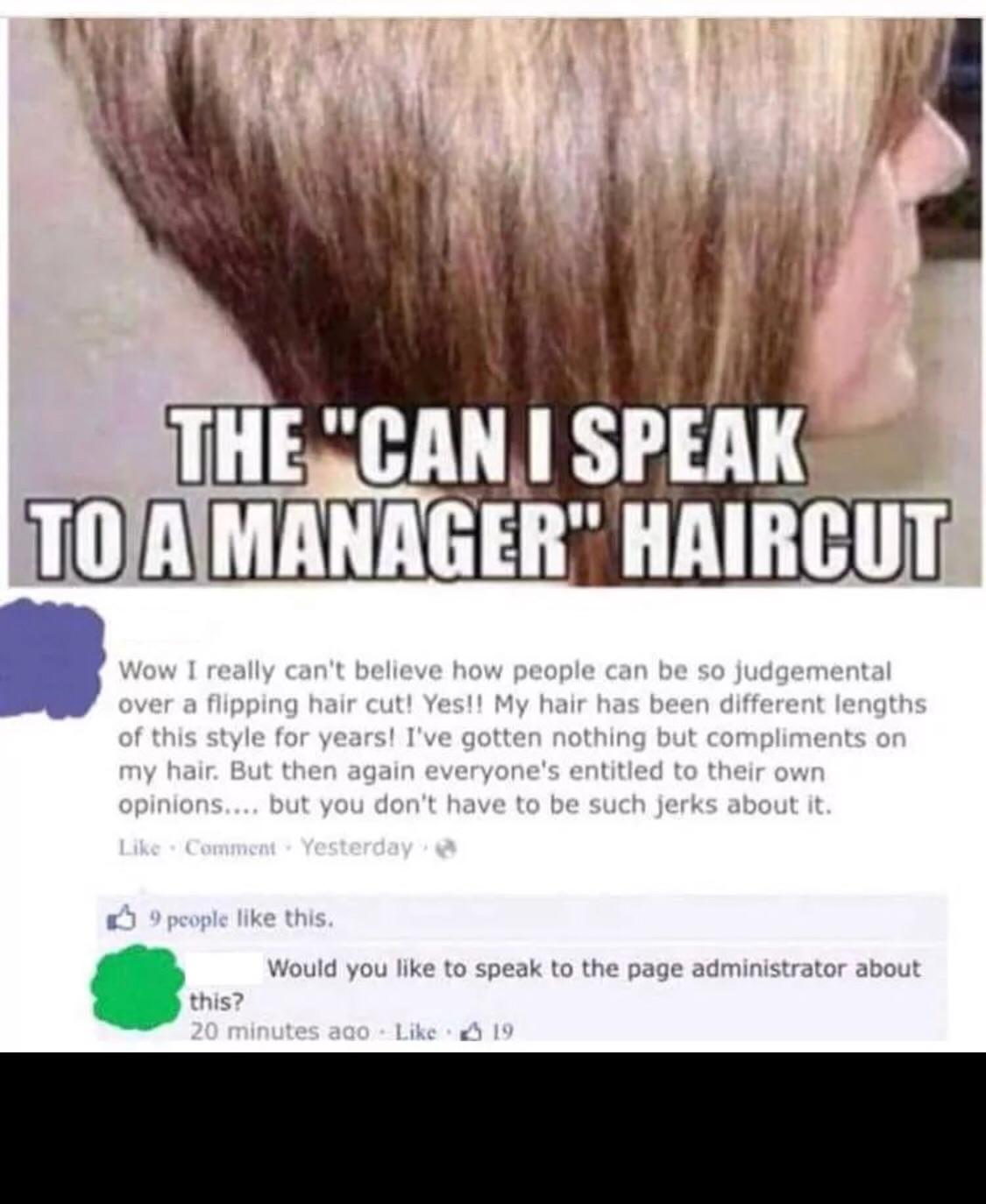 Can I Speak To The Manager Haircut Reddit what hairstyle is best for me