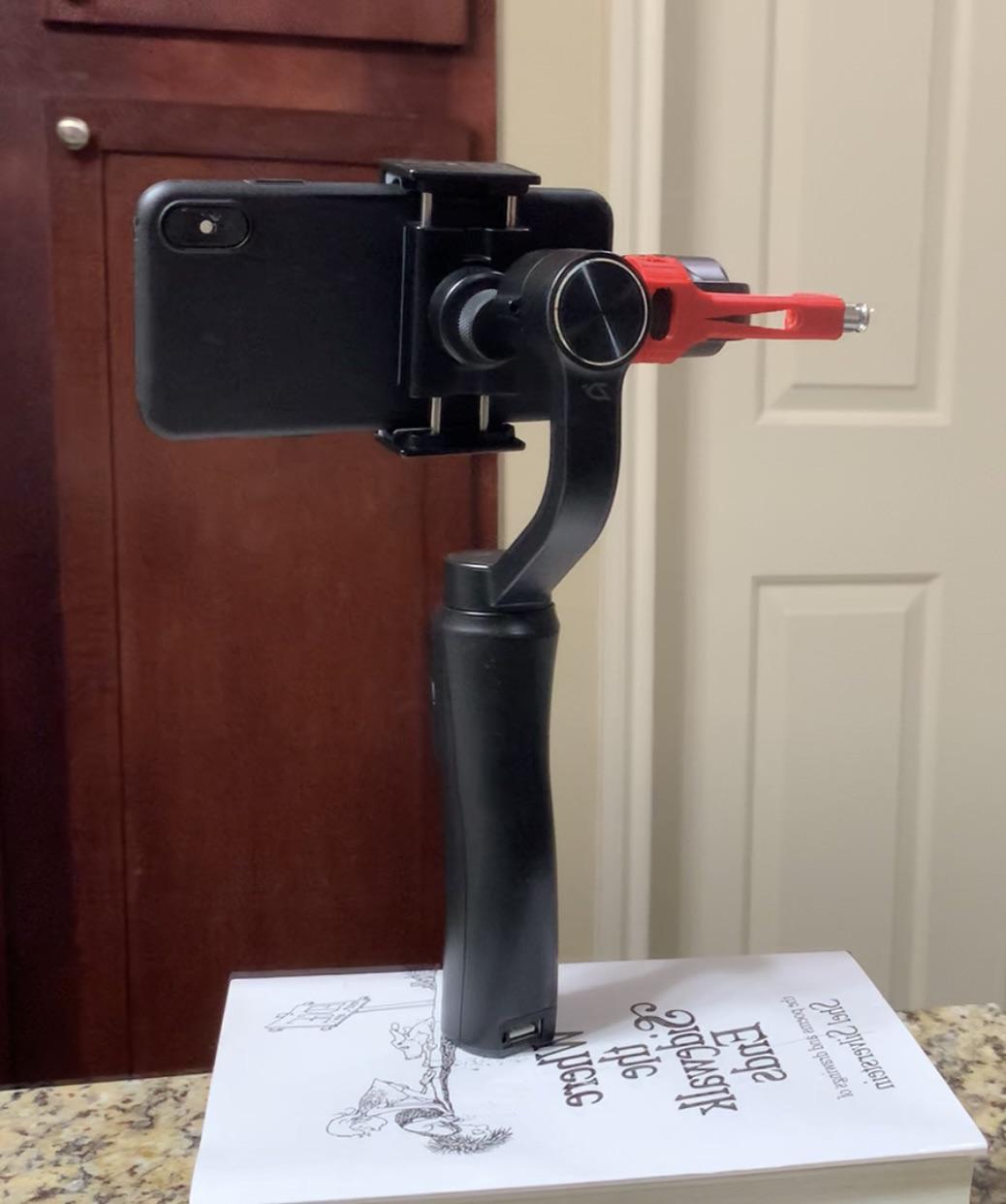 My cheap phone gimbal won’t balance while off with my larger and