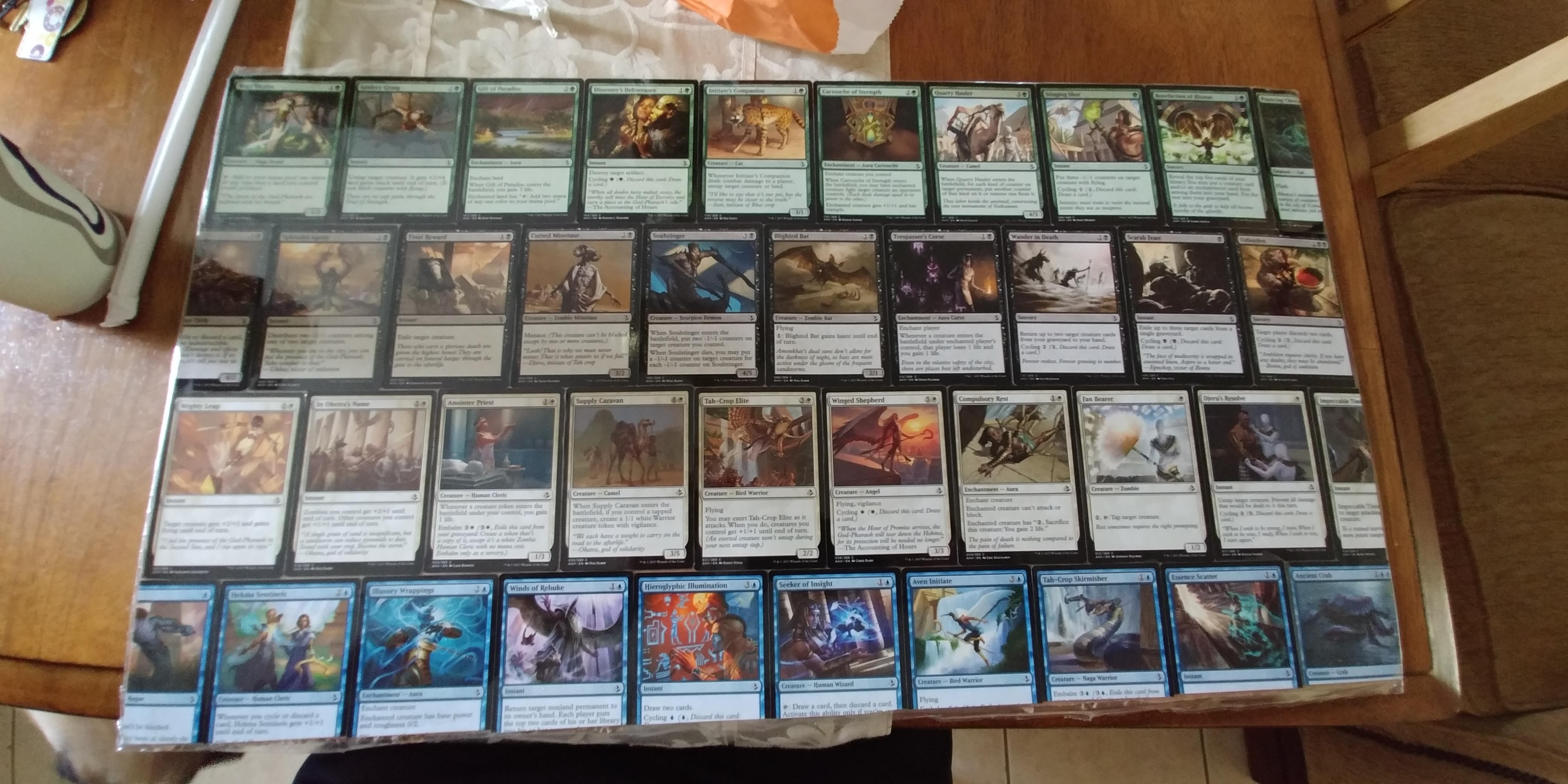 Made an Amonkhet play mat with my commons r/magicTCG