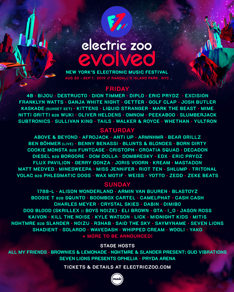 Full Daily Lineups Single Day Presale Tomorrow (5/16) Ezoo