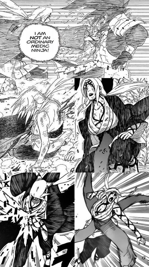 One of the best parts of Naruto is watching Tsunade tank every attack