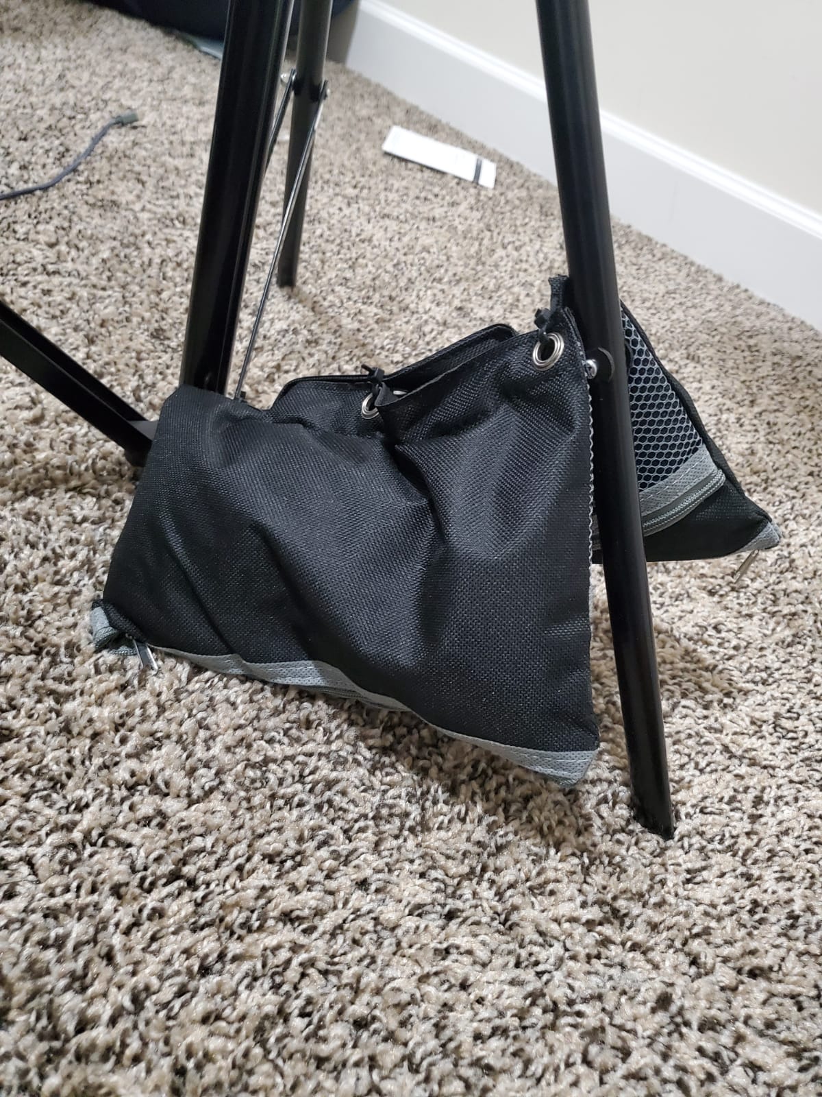 Made some budget sandbags out of pencil cases, cat litter, and zip ties