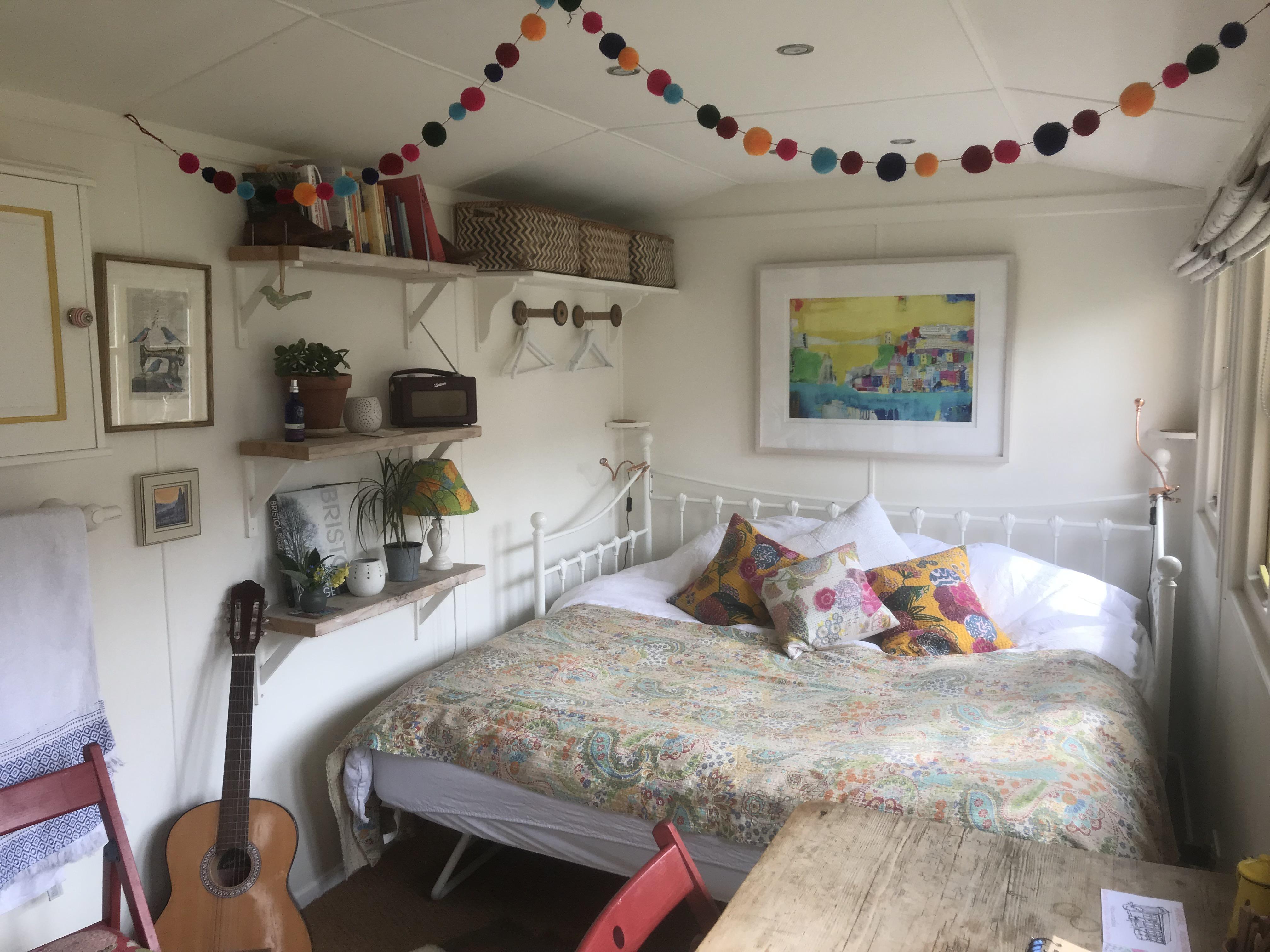 One of the cosiest places I’ve been, my recent Airbnb in Bristol, UK