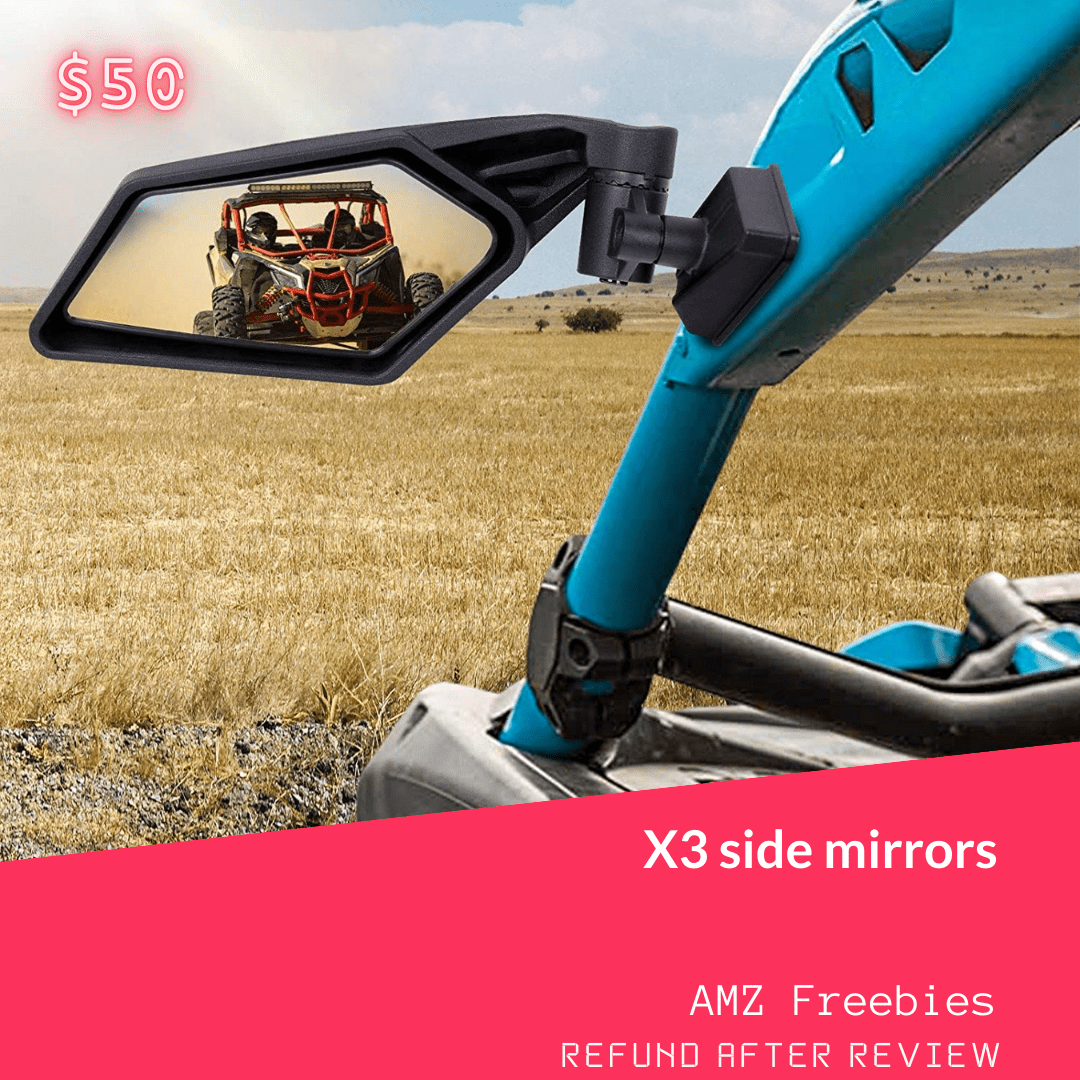 Can Am X3 Mirrors Maverick Rear View Side Mirrors 360 Degree Adjustment