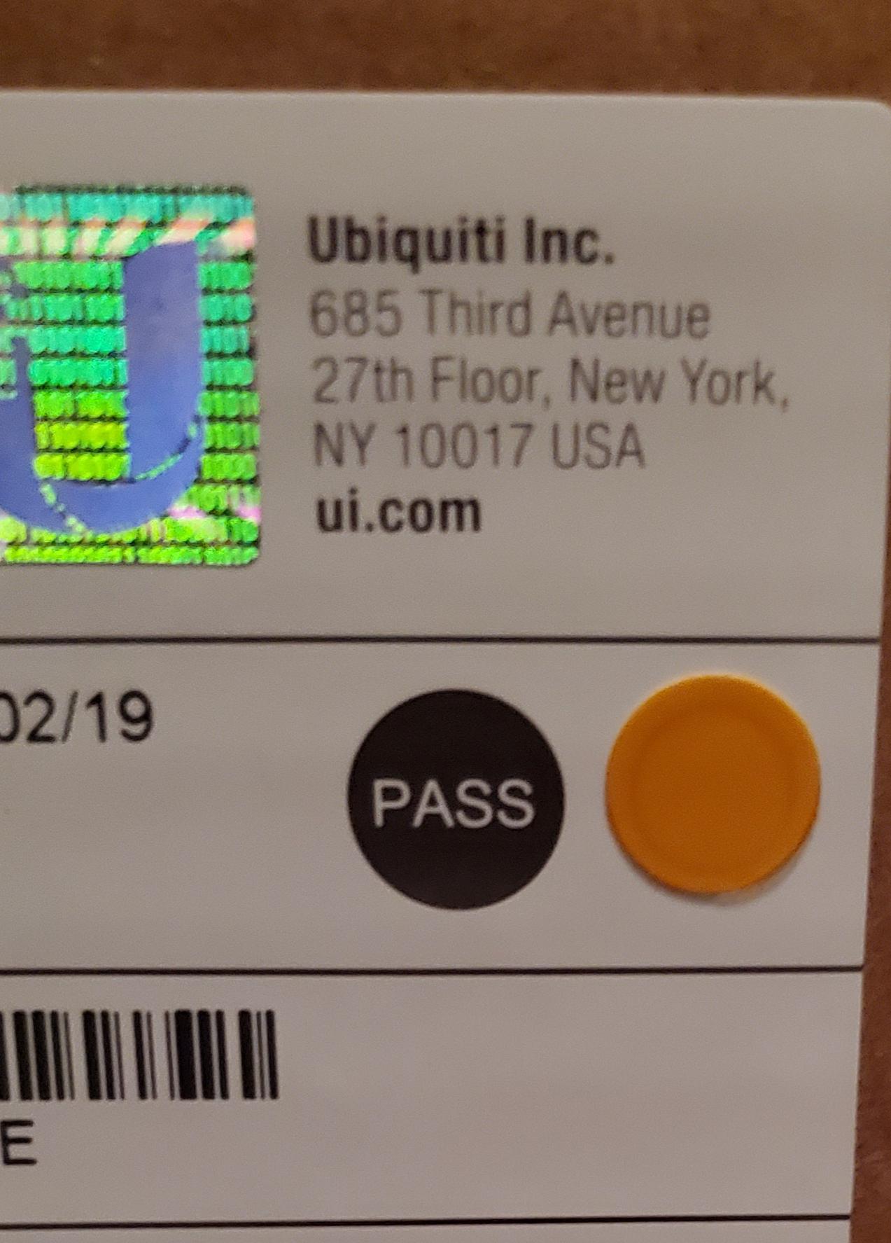 What does the yellow sticker mean? r/Ubiquiti