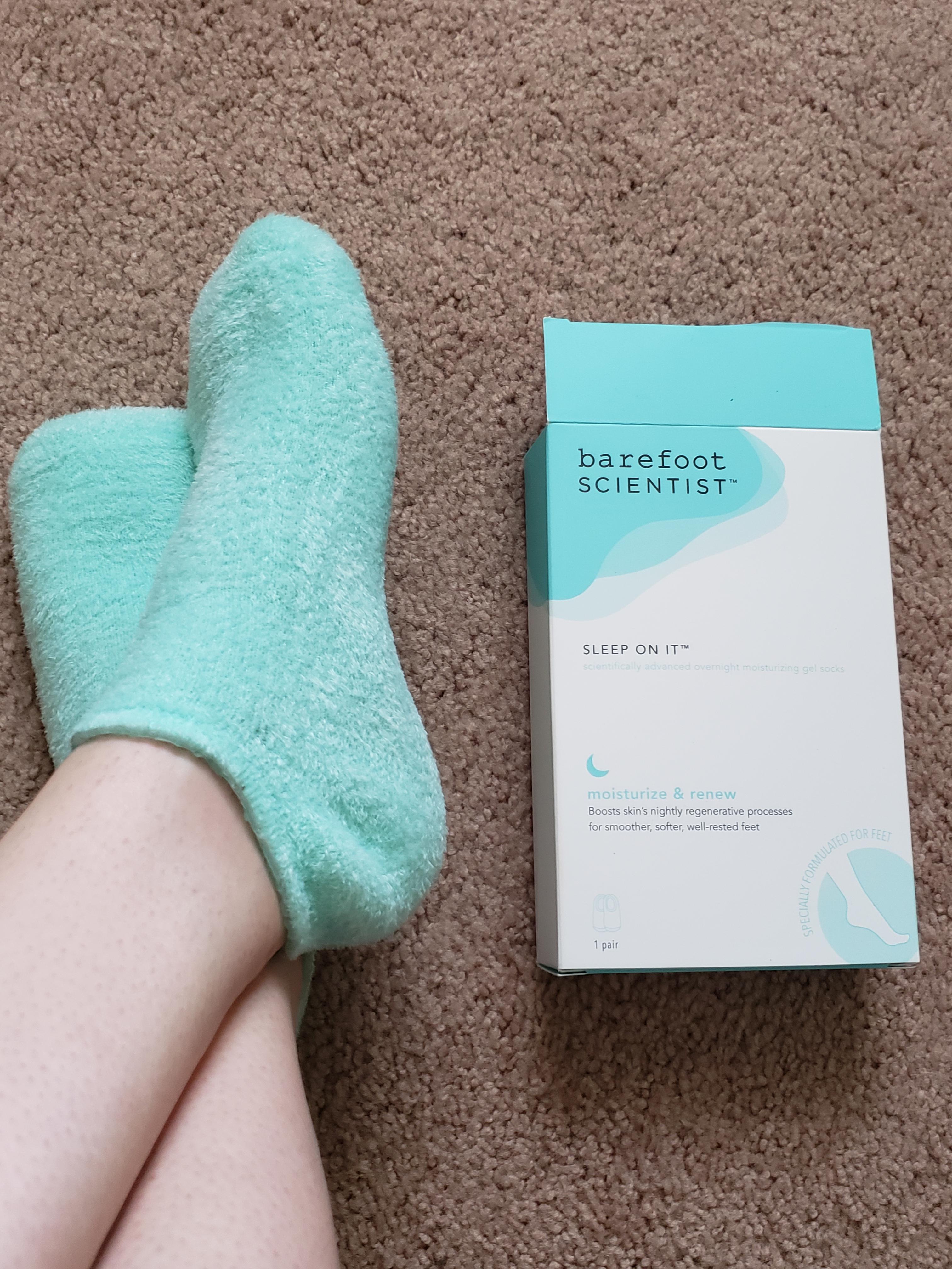 These moisturizing gel socks from addons are freaking awesome! r