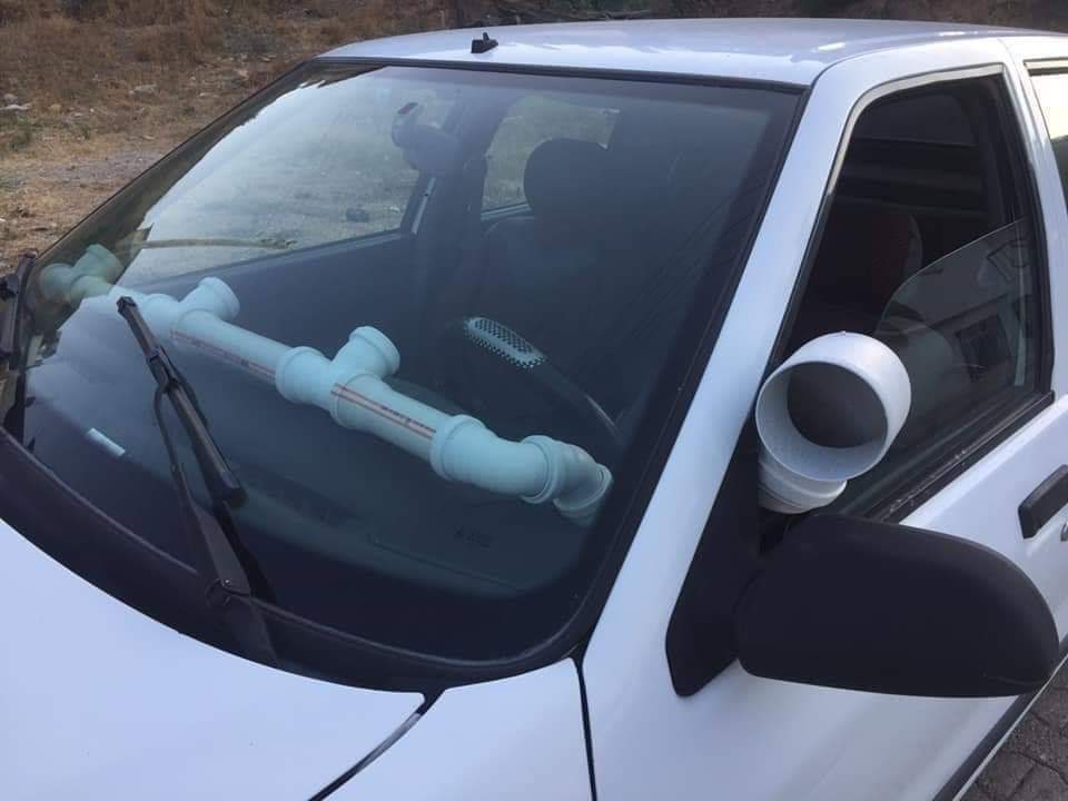 Car AC broken? Just get some pvc pipes! r/lifehacks