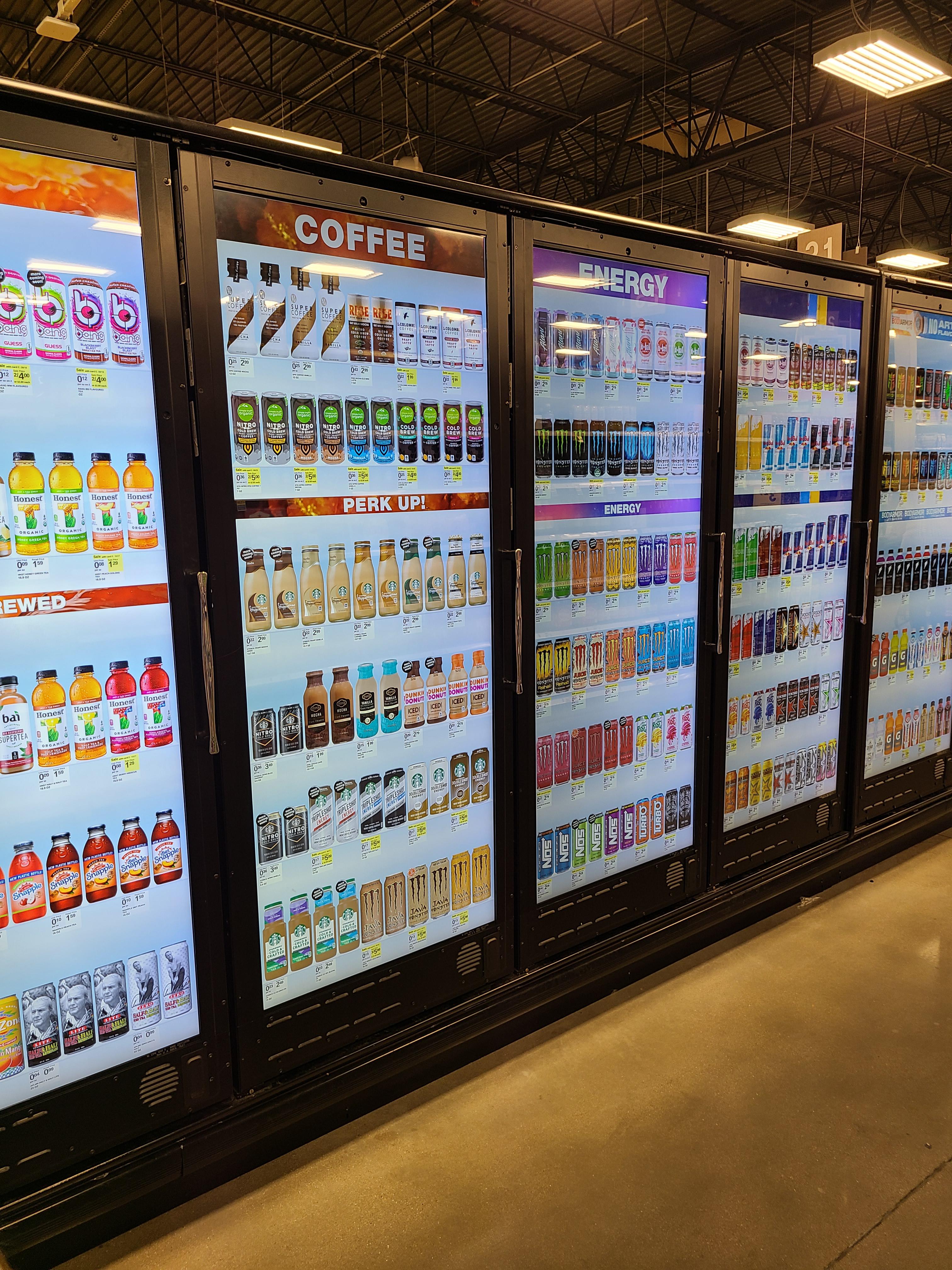 My grocery store has display screens to show you what's in the cooler.