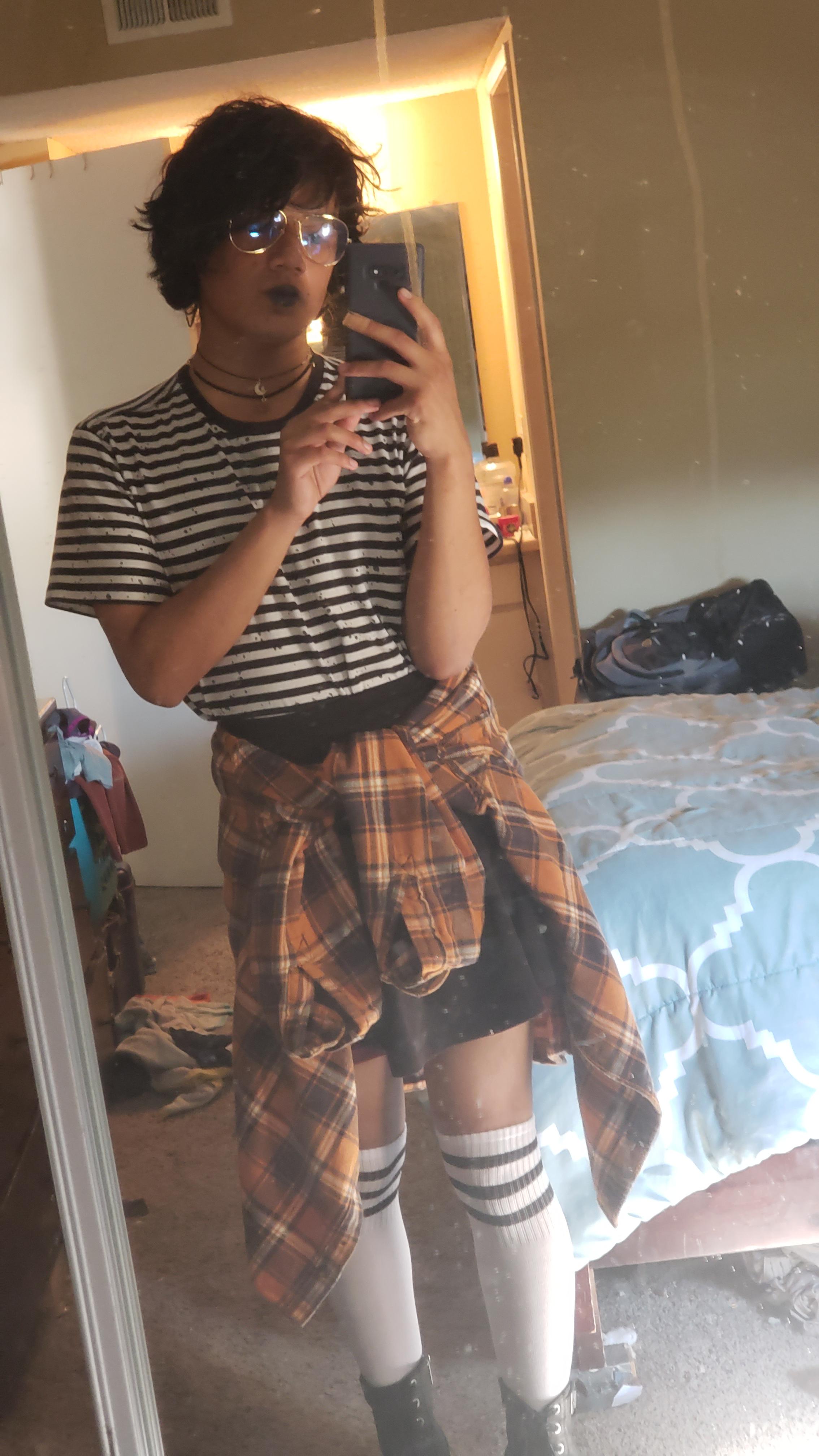 Any ideas on how to improve the outfit? femboy