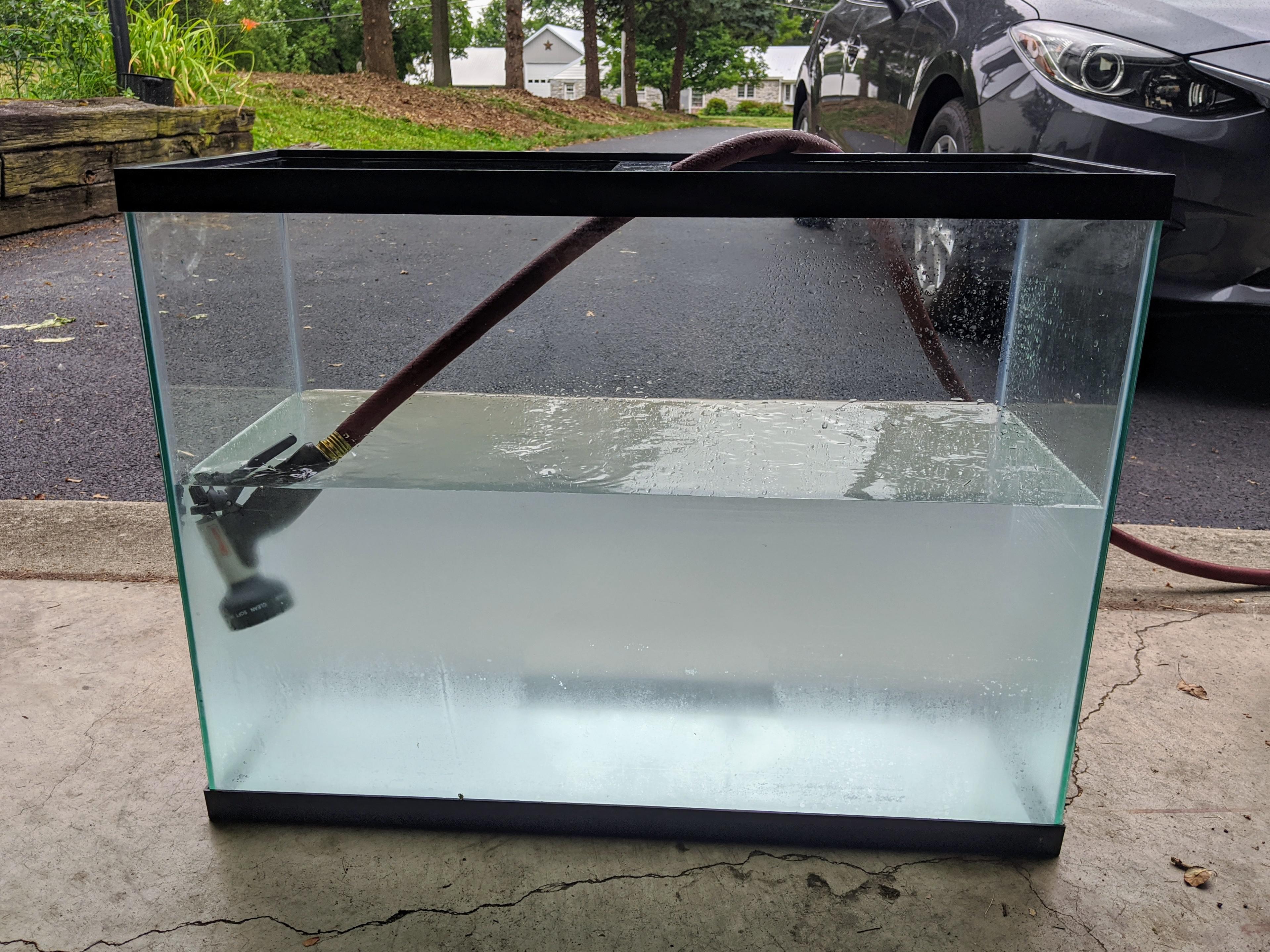 Found a 37 gallon for 20 on Facebook. First time ever resealing a tank hoping it holds. Wish me