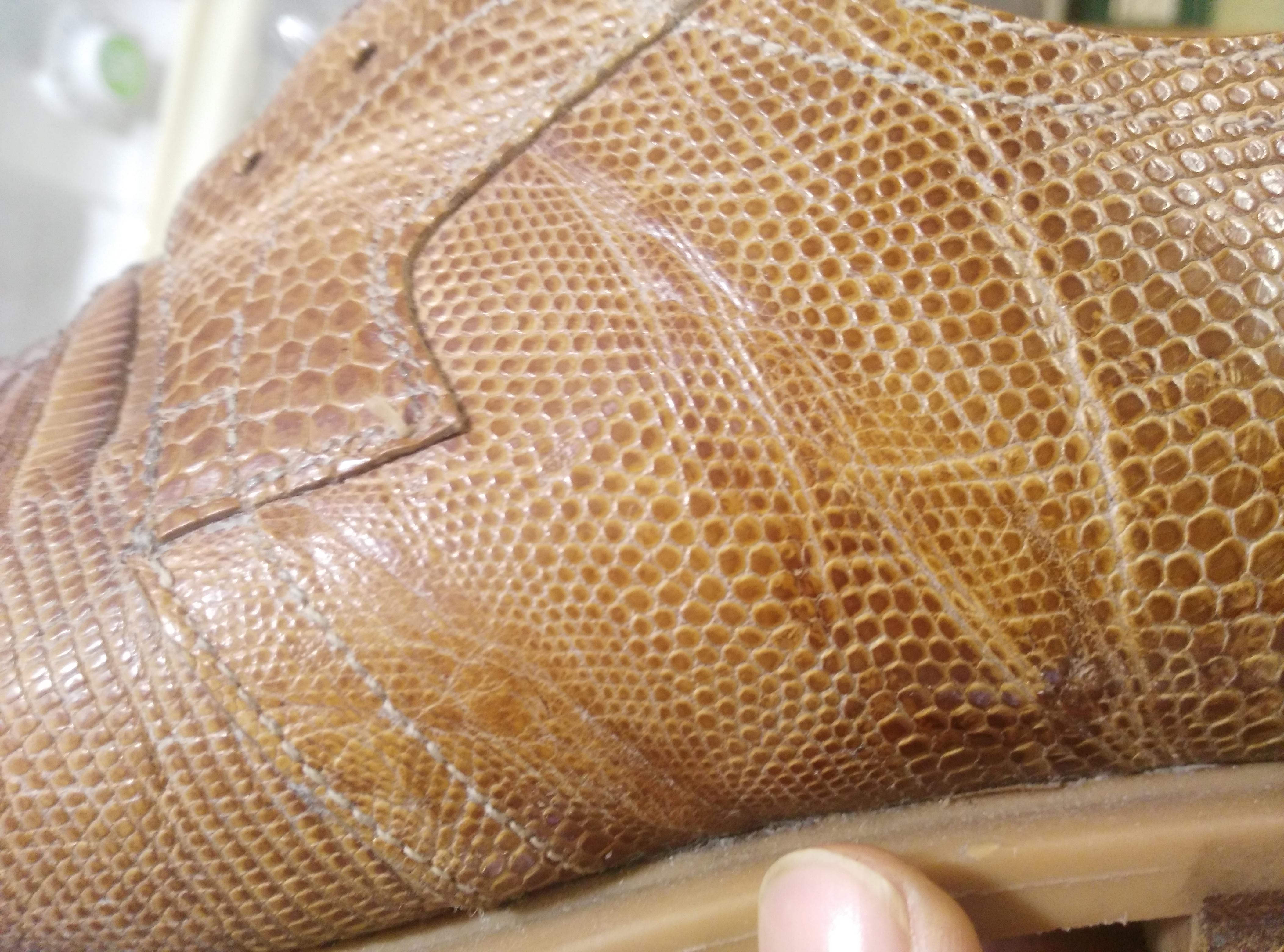 Differences between lizard leather and embossed, r/Leathercraft