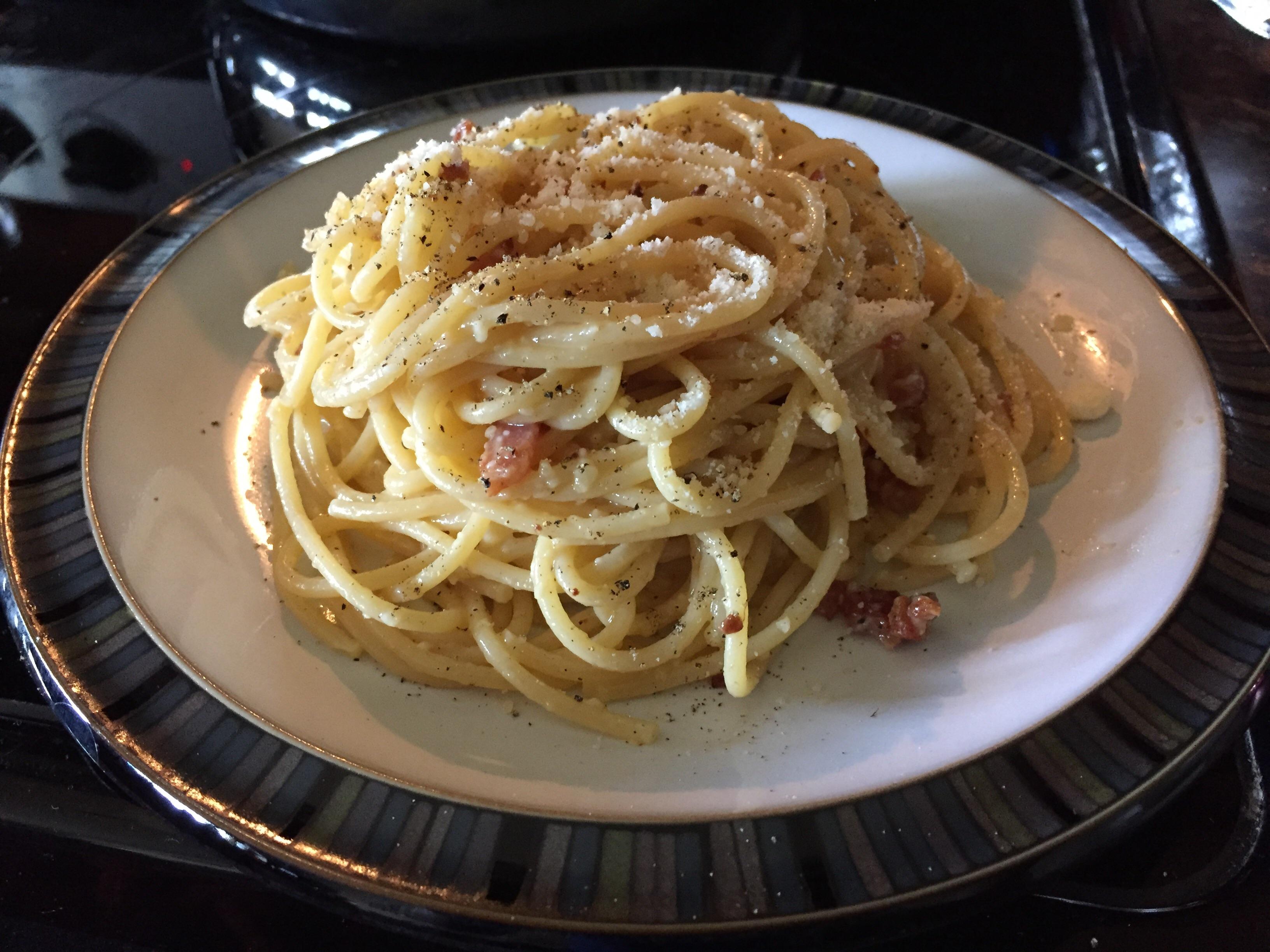 [Homemade] Spaghetti Carbonara food