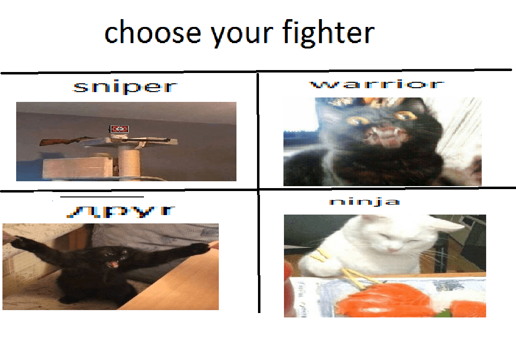 choose your fighter r/sadcats