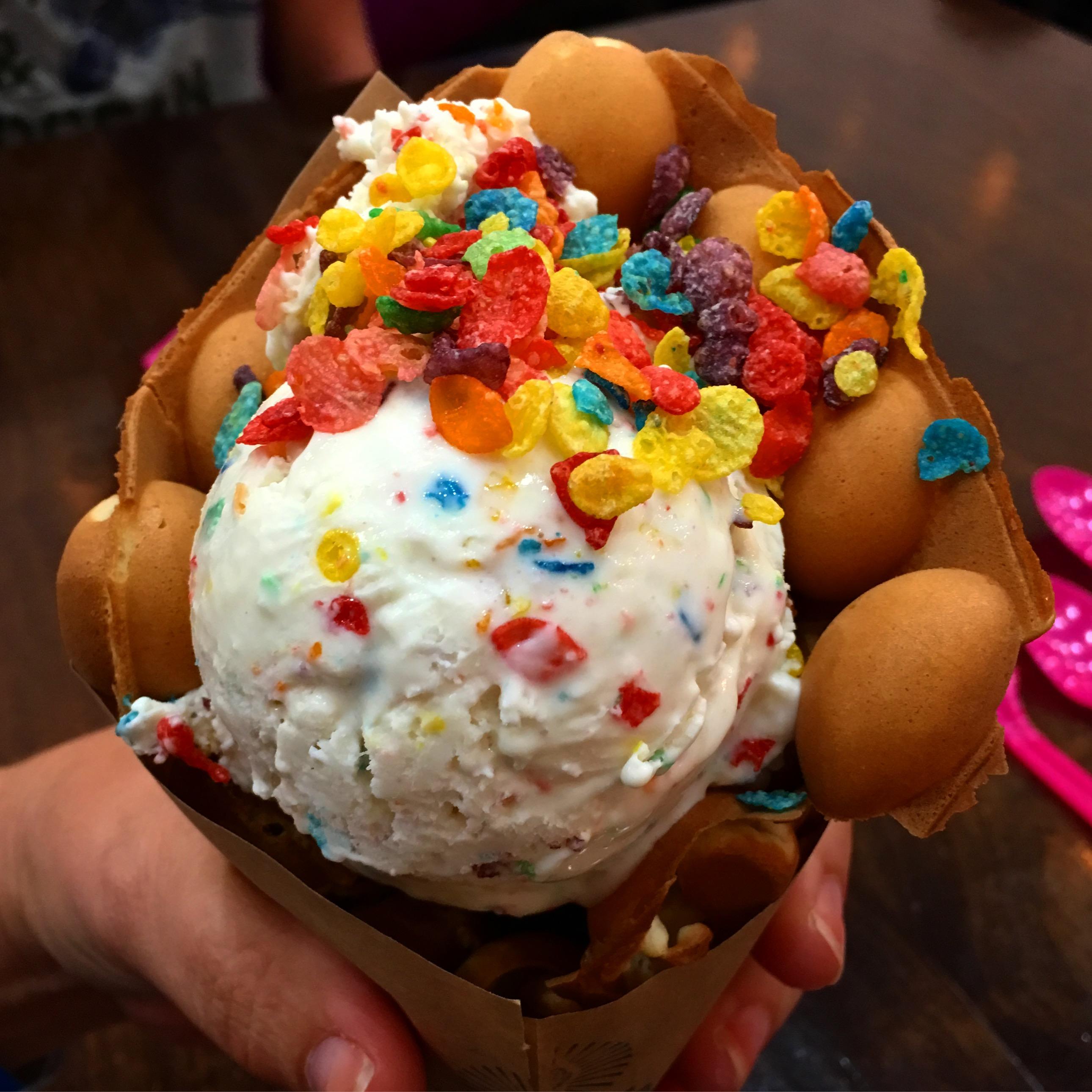 sooo pretty.... Cauldron Ice Cream, Irvine California (The Rainbow Road