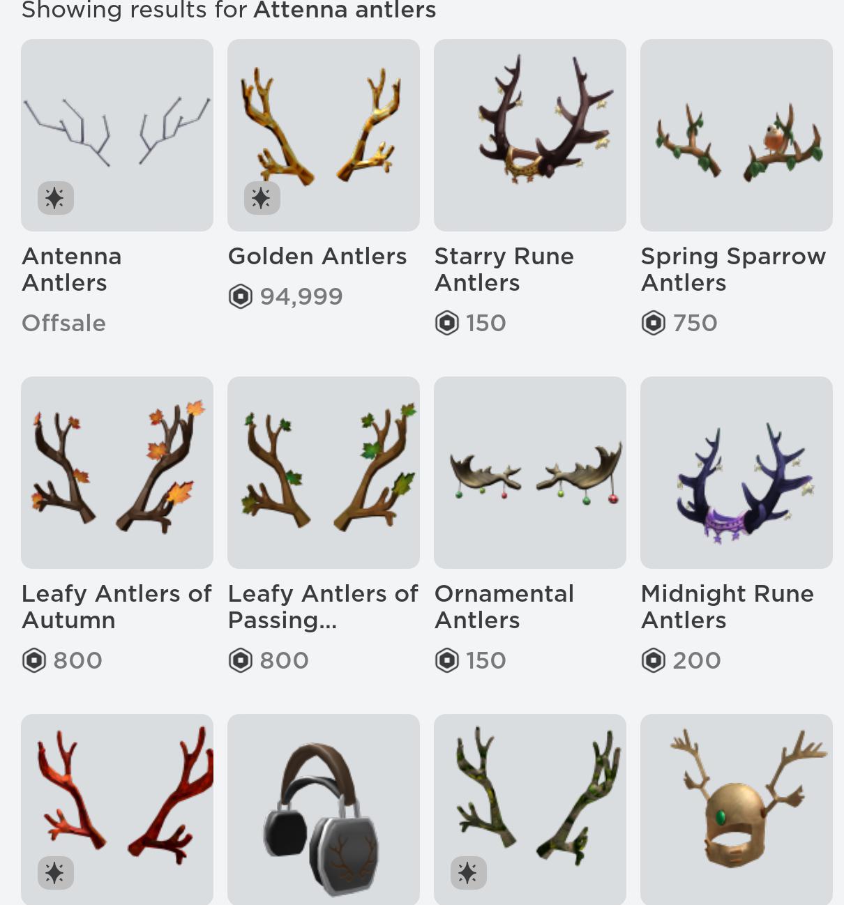 Antenna antlers went off sale. They were probably the rarest item in