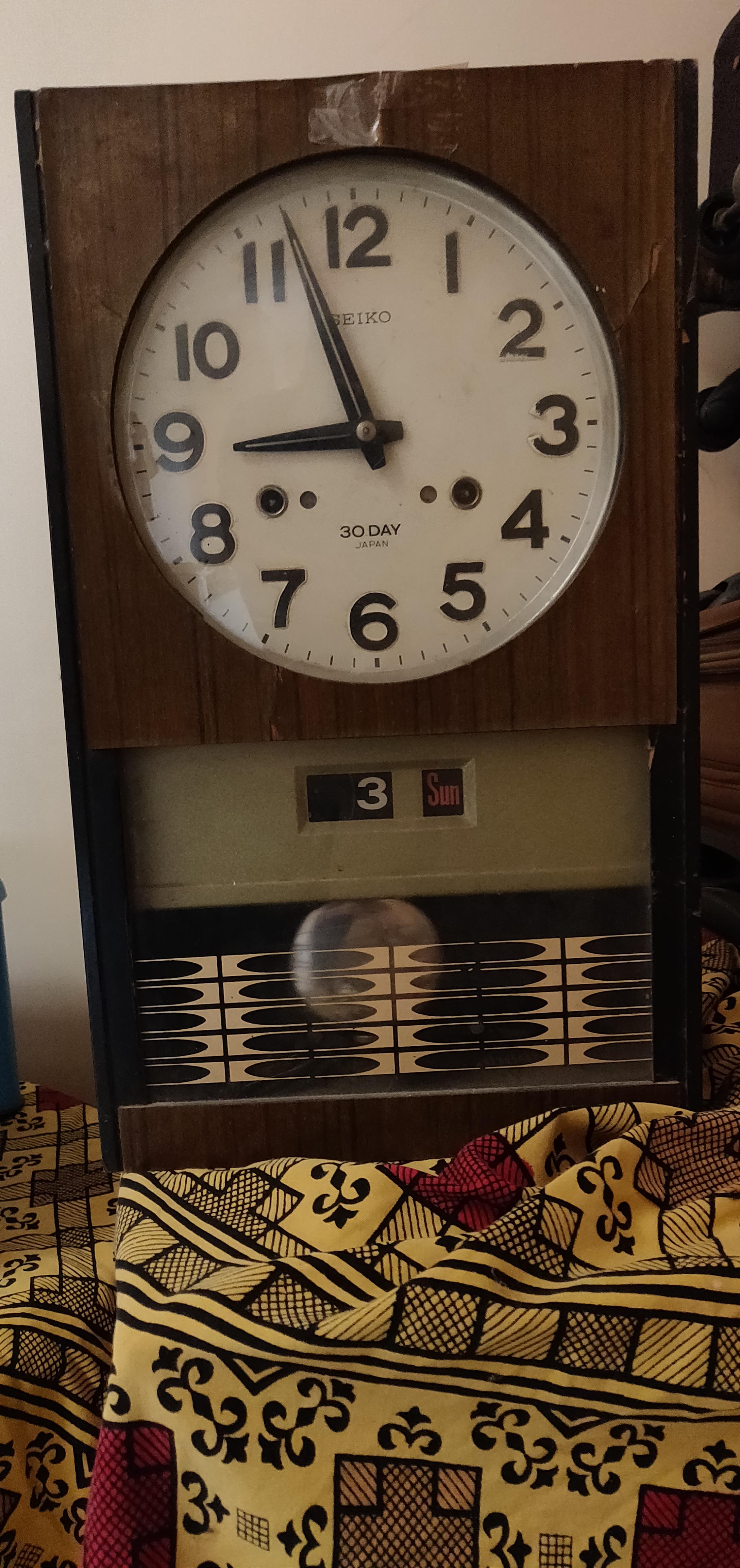 Total 65+ imagen seiko 30 day wall clock Thptnganamst.edu.vn