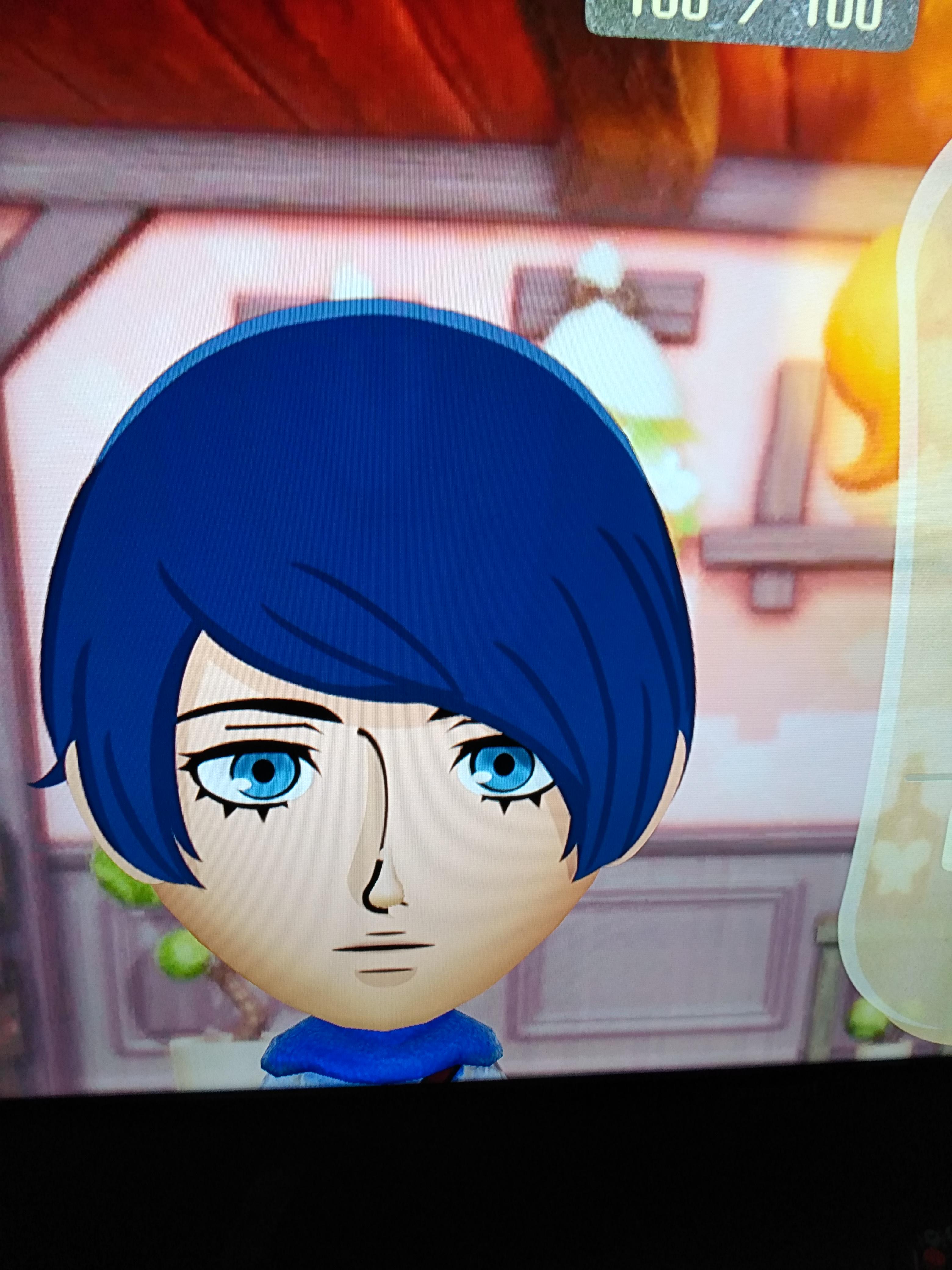 Made Yusuke from Persona 5 as requested. Access Key 8RBFT8G r/Miitopia