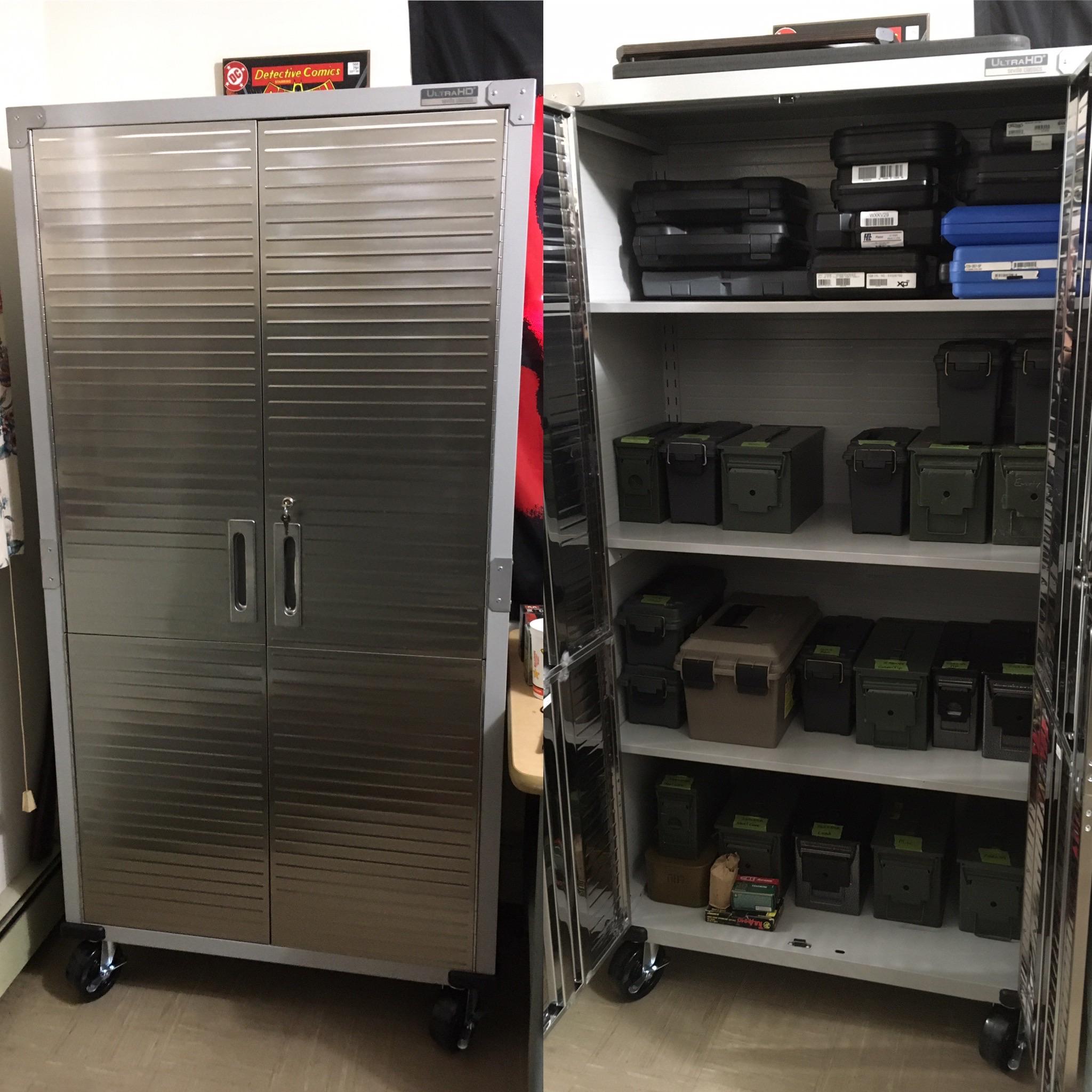 Finally invested in some lockable ammo storage r/guns